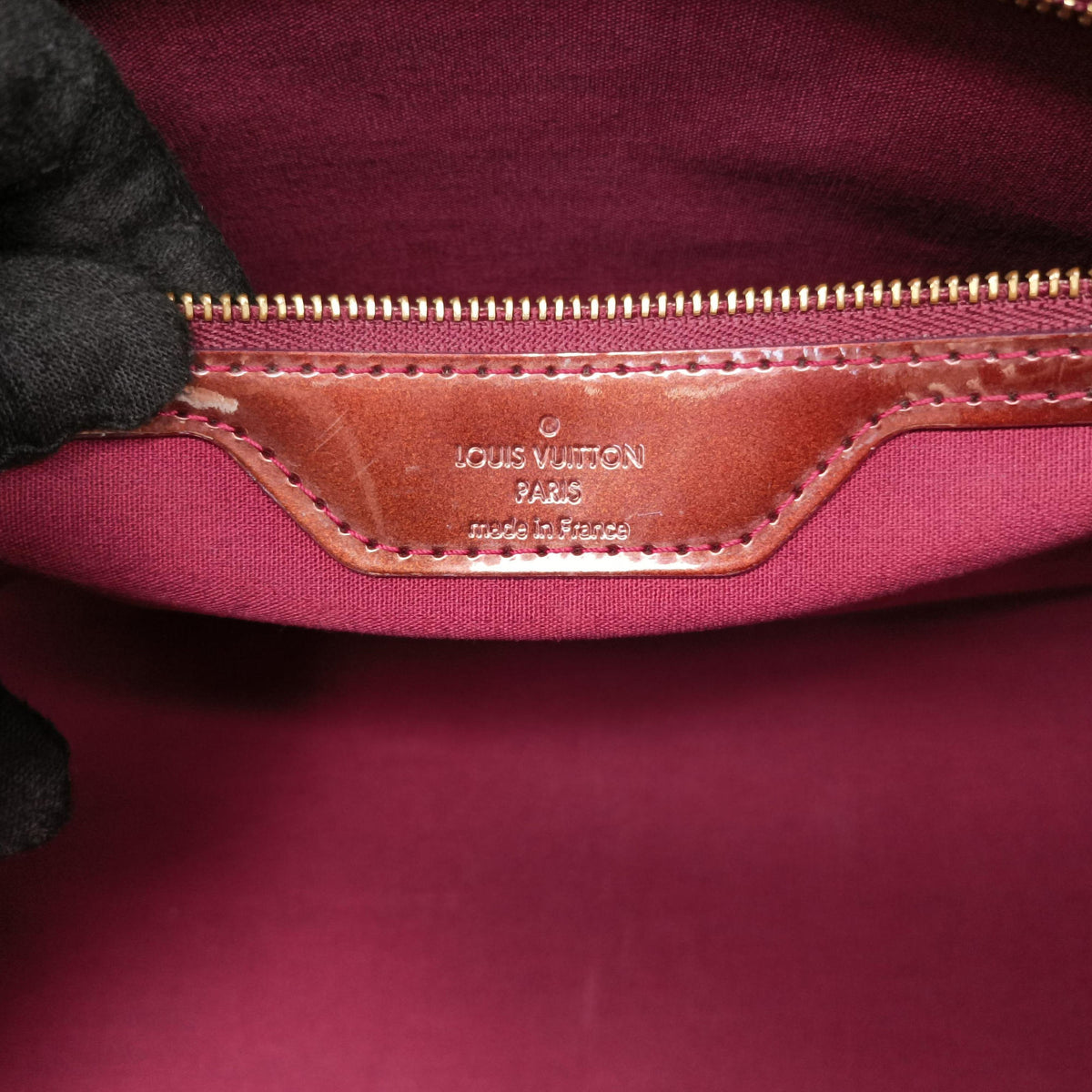 Pre-owned Louis Vuitton Wilshire MM ROUGE FAUVISTE Vernis M91646 shoulderbag | stylenewstar
