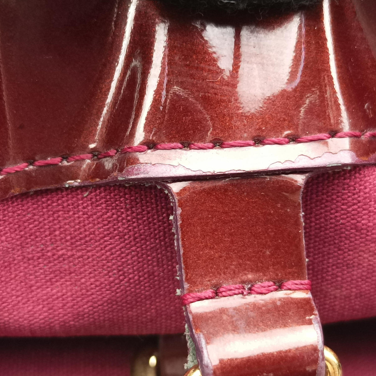 Pre-owned Louis Vuitton Wilshire MM ROUGE FAUVISTE Vernis M91646 shoulderbag | stylenewstar