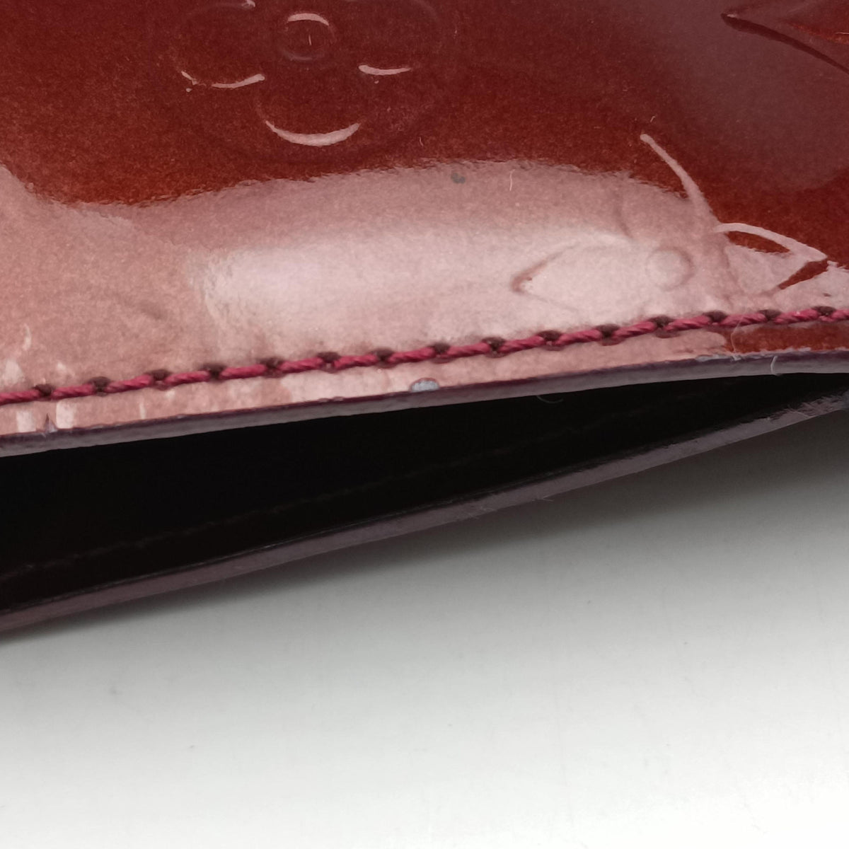 Pre-owned Louis Vuitton Wilshire MM ROUGE FAUVISTE Vernis M91646 shoulderbag | stylenewstar