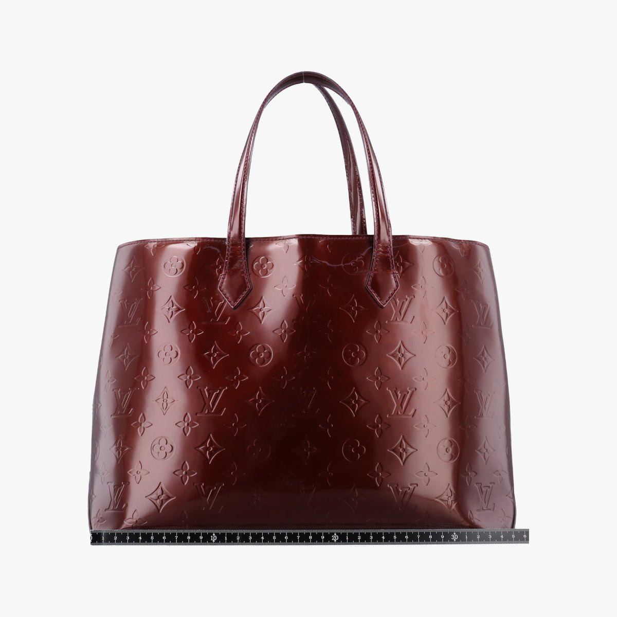 Pre-owned Louis Vuitton Wilshire MM ROUGE FAUVISTE Vernis M91646 shoulderbag | stylenewstar