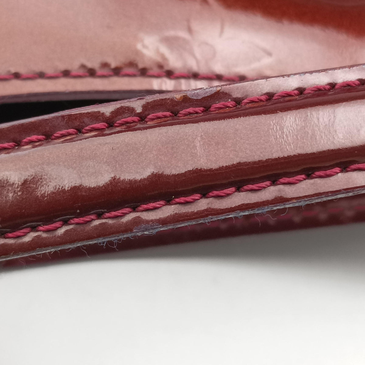 Pre-owned Louis Vuitton Wilshire MM ROUGE FAUVISTE Vernis M91646 shoulderbag | stylenewstar
