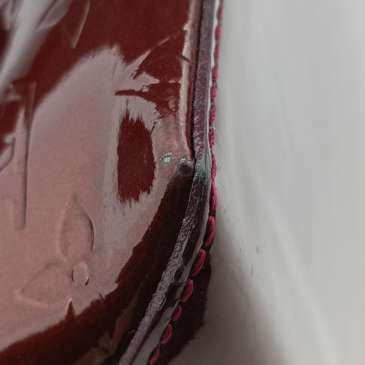 Pre-owned Louis Vuitton Wilshire MM ROUGE FAUVISTE Vernis M91646 shoulderbag | stylenewstar