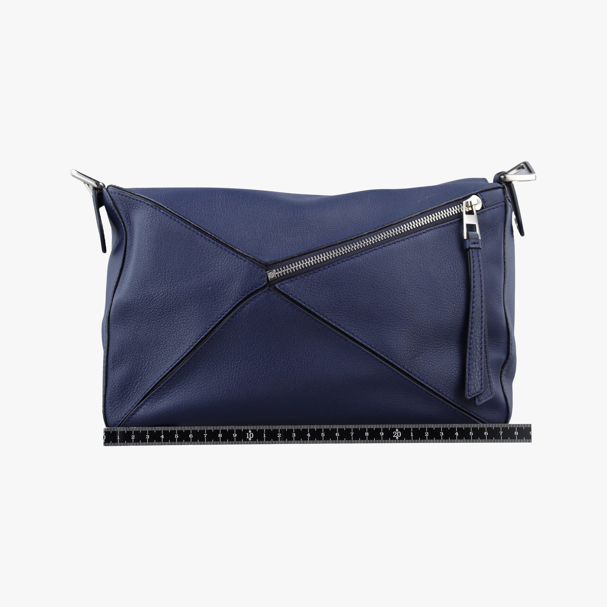 Pre-owned Loewe Puzzle Blue Leather  handbag | stylenewstar