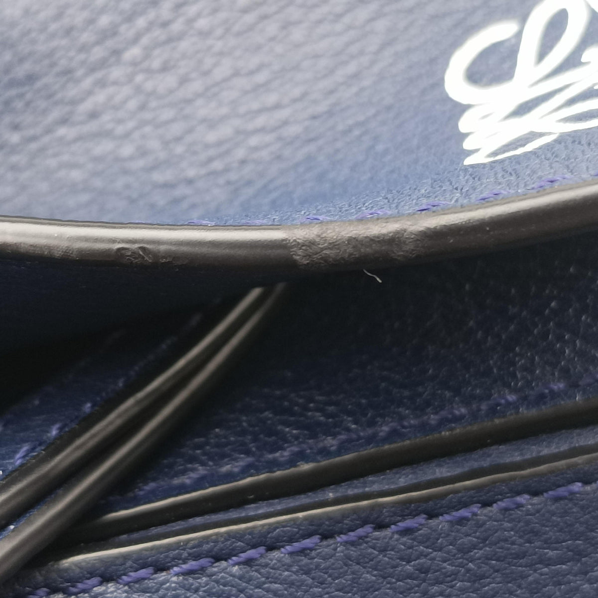 Pre-owned Loewe Puzzle Blue Leather  handbag | stylenewstar