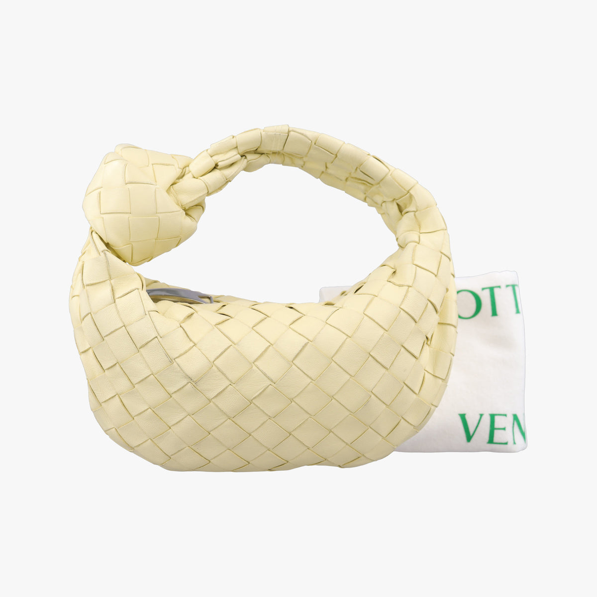 Secondhand Bottega Veneta The Jodie Yellow lambskin  handbag | stylenewstar