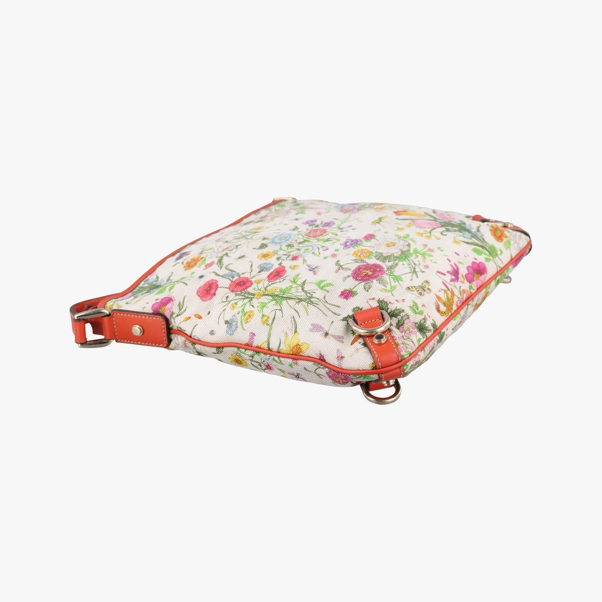 Pre-owned Gucci Flora Charmy Multicolour Leather×canvas 272400 shoulderbag | stylenewstar