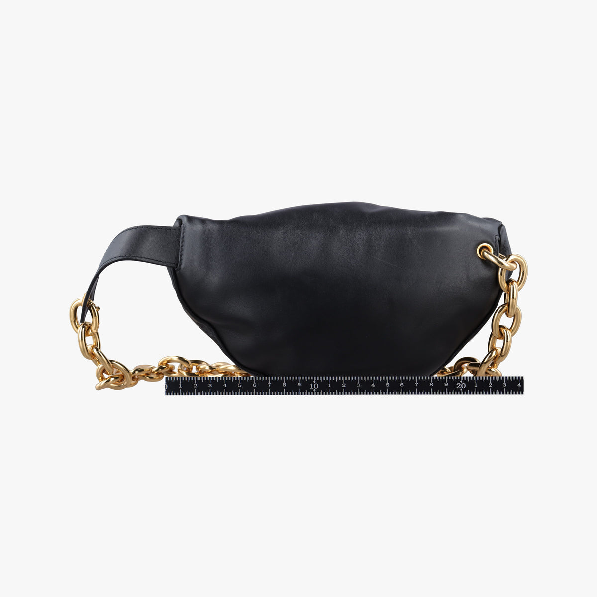 Secondhand Bottega Veneta The Chain Pouch Black Leather  bum bag/waist bag | stylenewstar