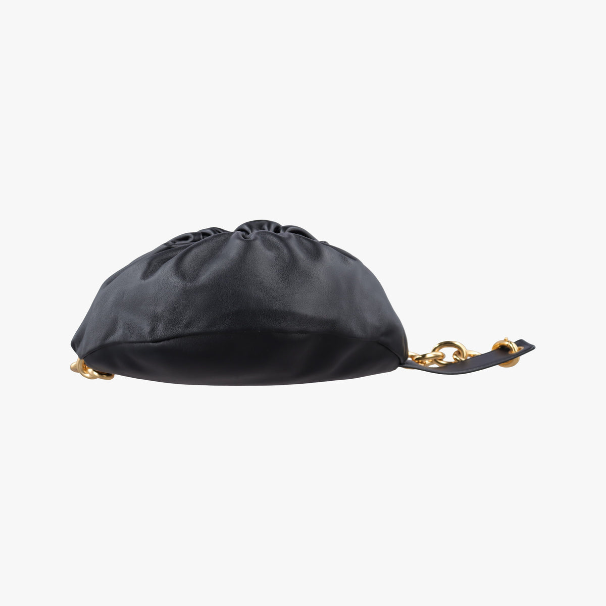 Secondhand Bottega Veneta The Chain Pouch Black Leather  bum bag/waist bag | stylenewstar