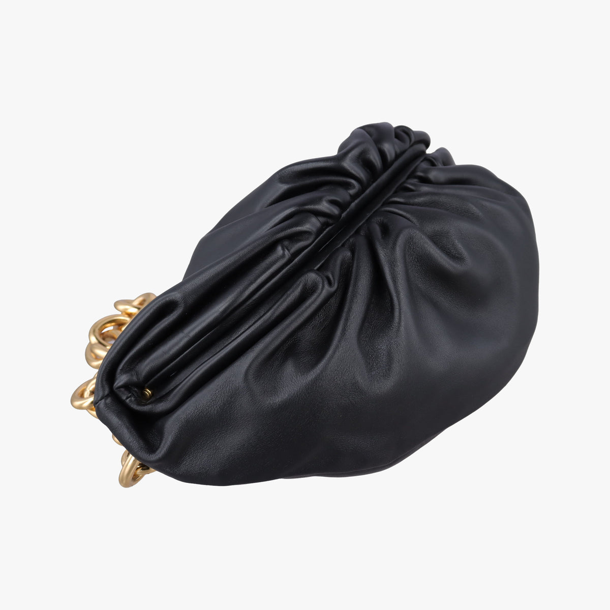 Secondhand Bottega Veneta The Chain Pouch Black Leather  bum bag/waist bag | stylenewstar