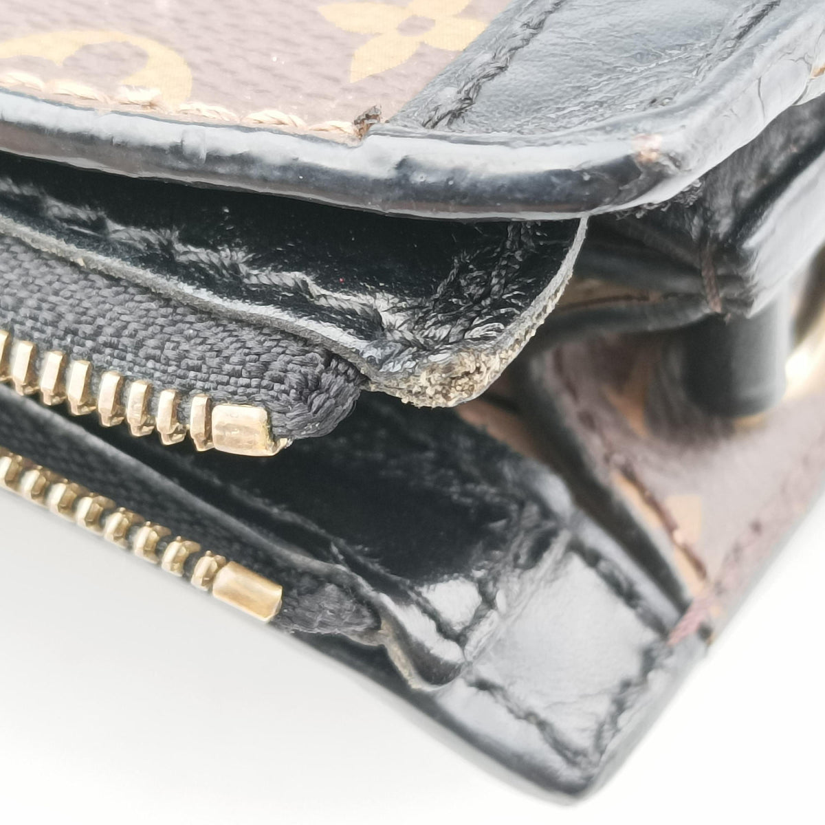 Secondhand Louis Vuitton Trunk Clutch Brown Monogram canvas x calfskin M43596 shoulderbag | stylenewstar