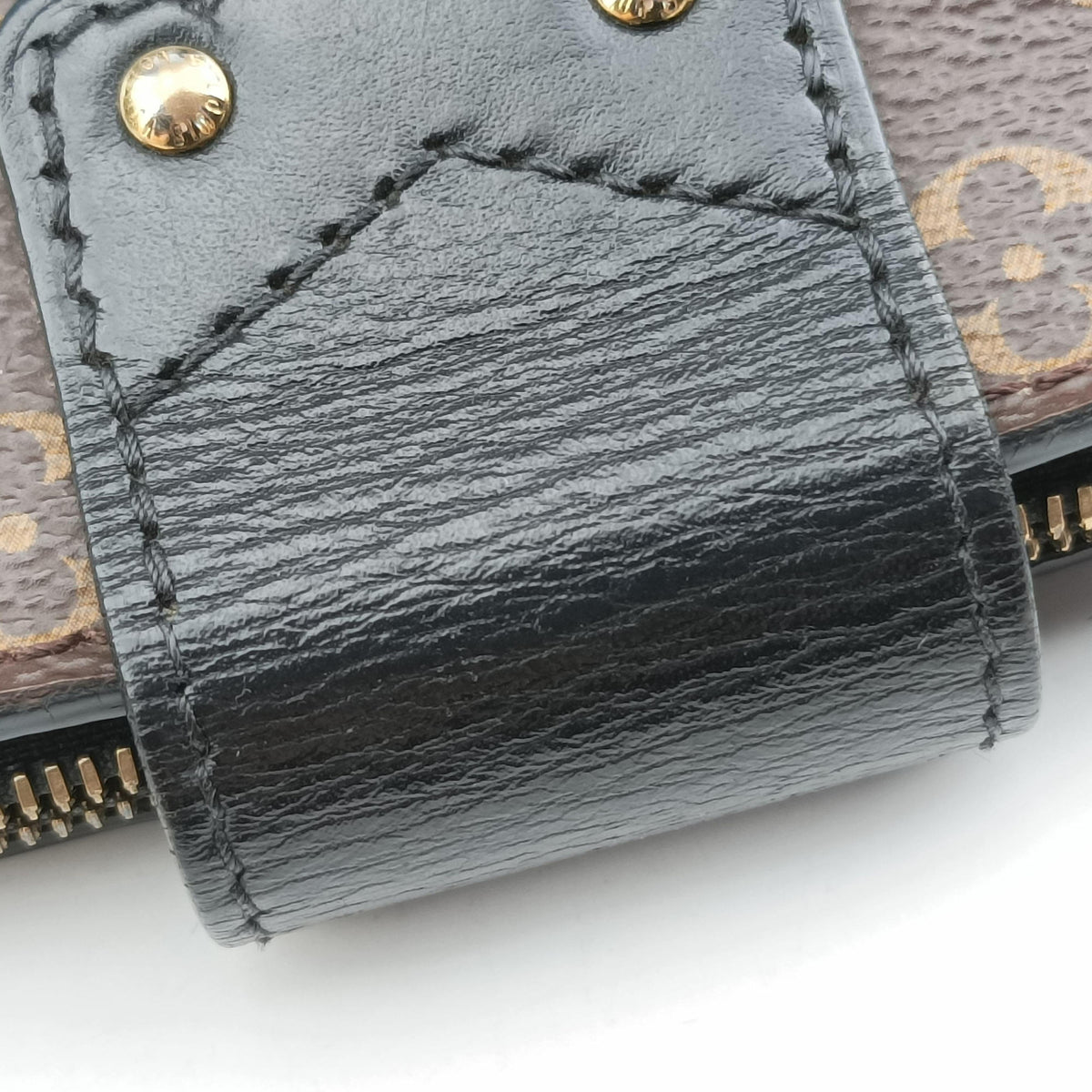 Secondhand Louis Vuitton Trunk Clutch Brown Monogram canvas x calfskin M43596 shoulderbag | stylenewstar