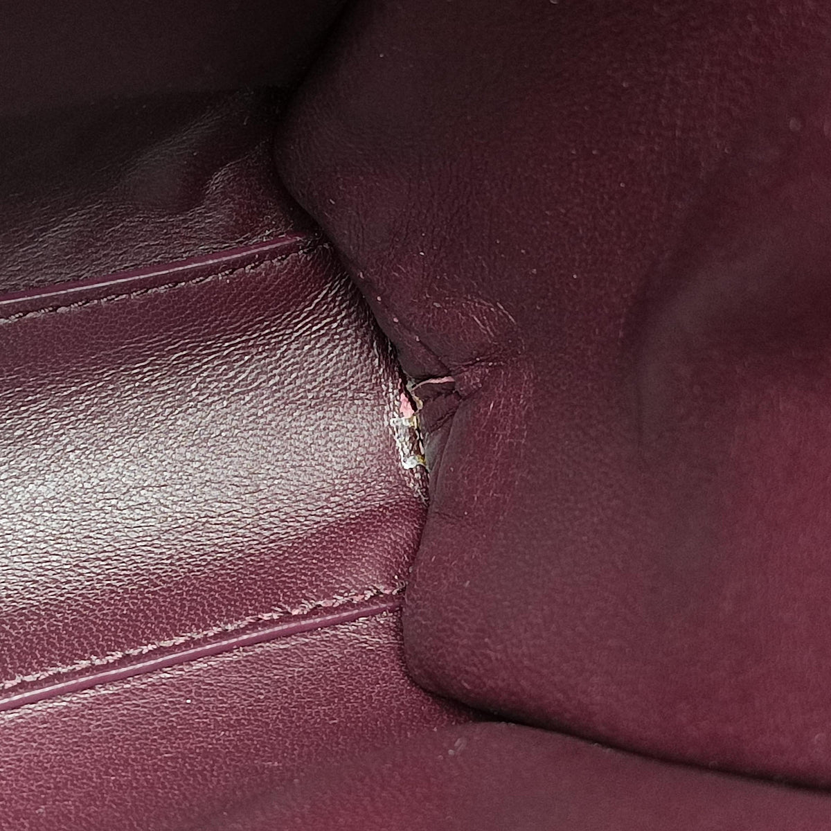 Pre-owned Bottega Veneta The Clip Burgundy Leather  shoulderbag | stylenewstar