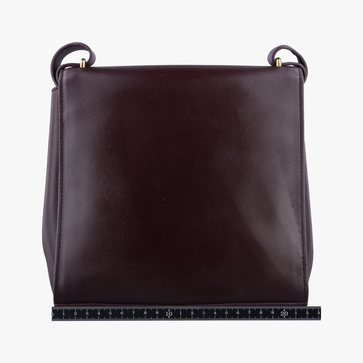 Pre-owned Bottega Veneta The Clip Burgundy Leather  shoulderbag | stylenewstar