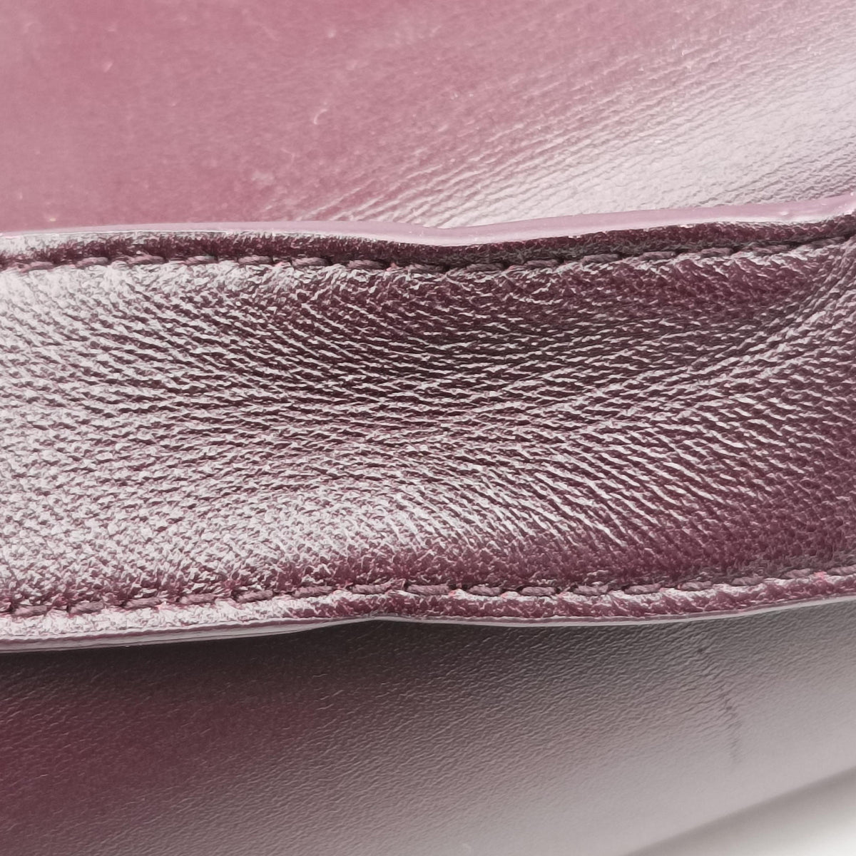 Pre-owned Bottega Veneta The Clip Burgundy Leather  shoulderbag | stylenewstar