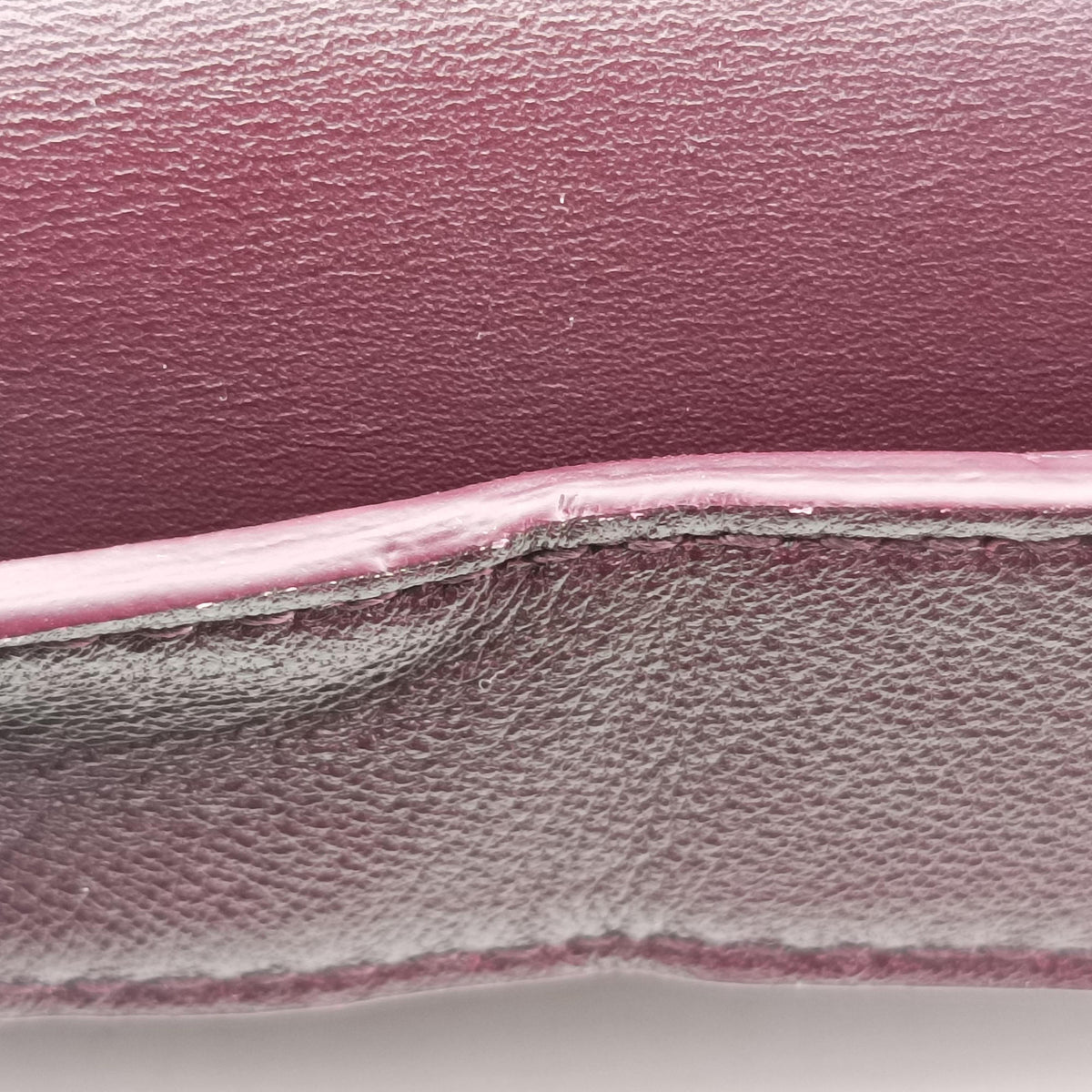 Pre-owned Bottega Veneta The Clip Burgundy Leather  shoulderbag | stylenewstar