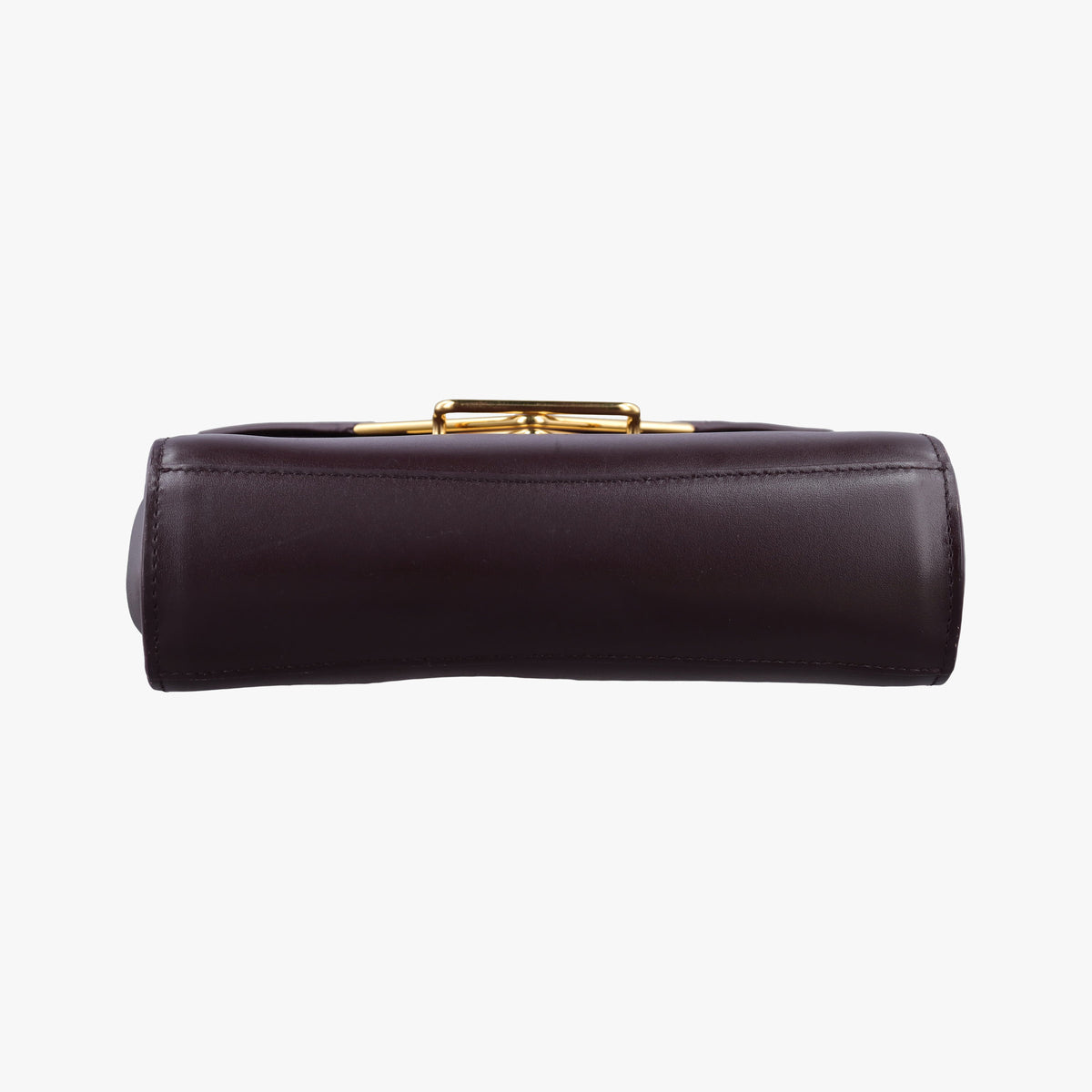 Pre-owned Bottega Veneta The Clip Burgundy Leather  shoulderbag | stylenewstar