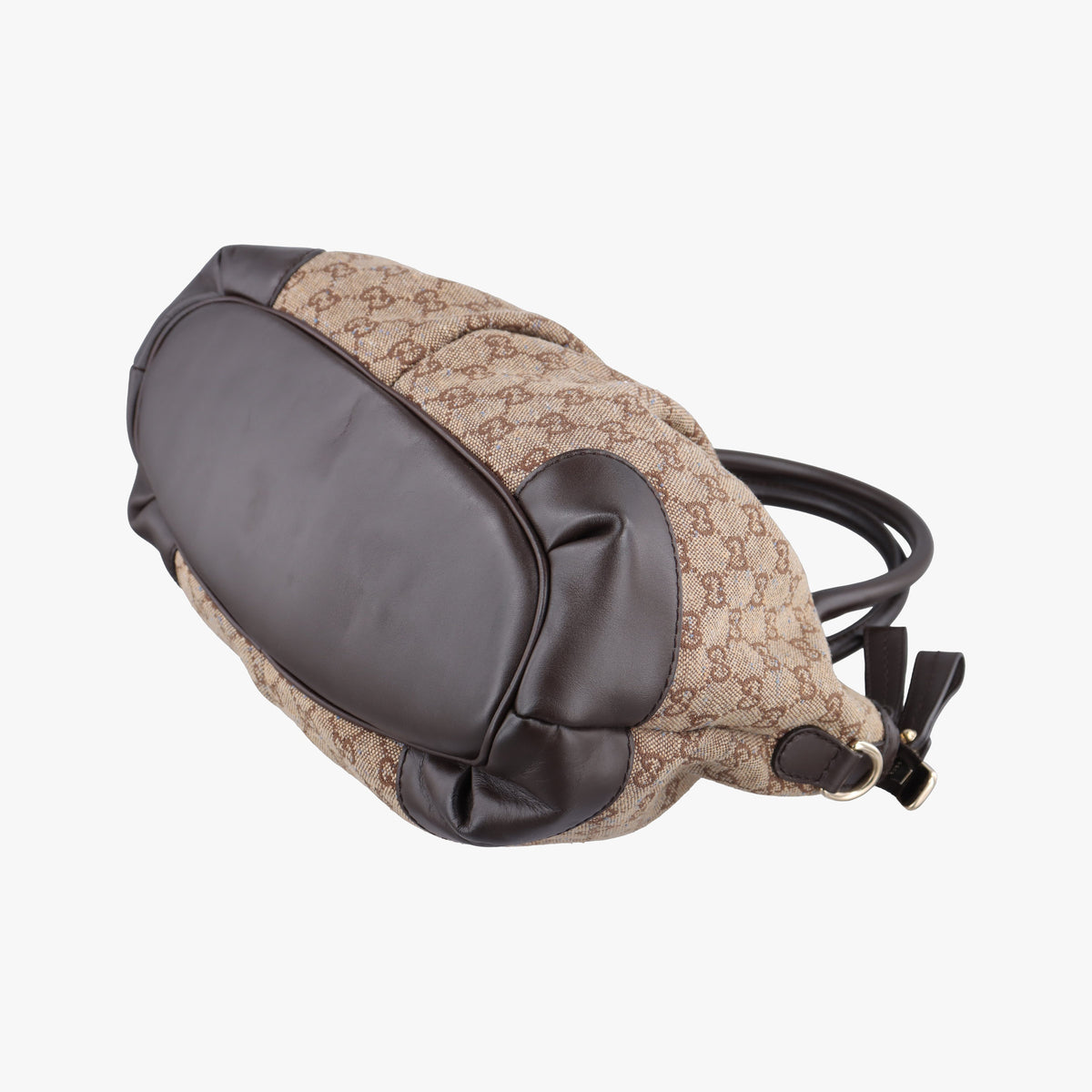 Pre-owned Gucci Sukey Beige×Brown canvas×leather 247902 handbag | stylenewstar