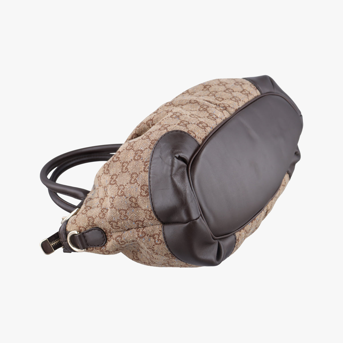 Pre-owned Gucci Sukey Beige×Brown canvas×leather 247902 handbag | stylenewstar