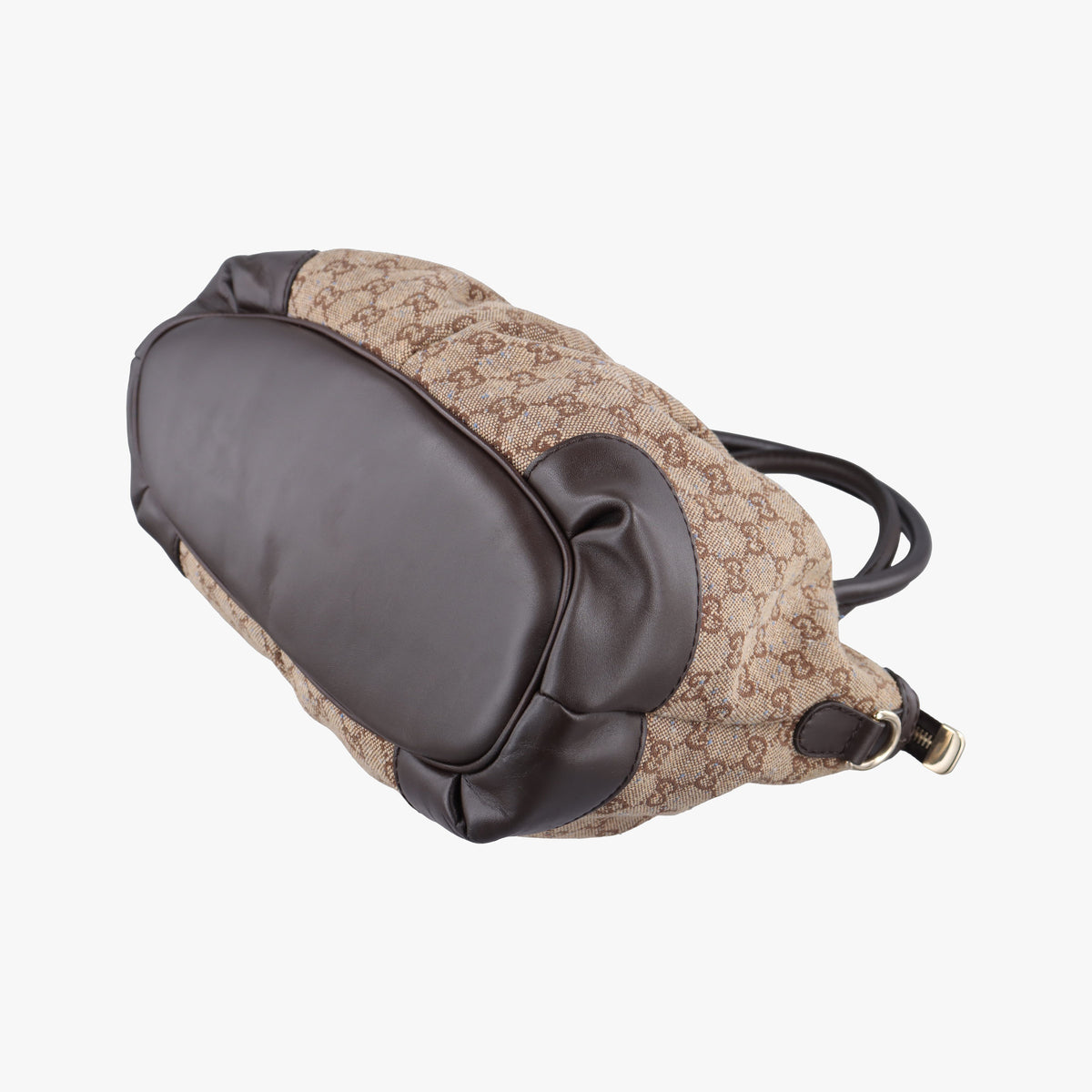 Pre-owned Gucci Sukey Beige×Brown canvas×leather 247902 handbag | stylenewstar