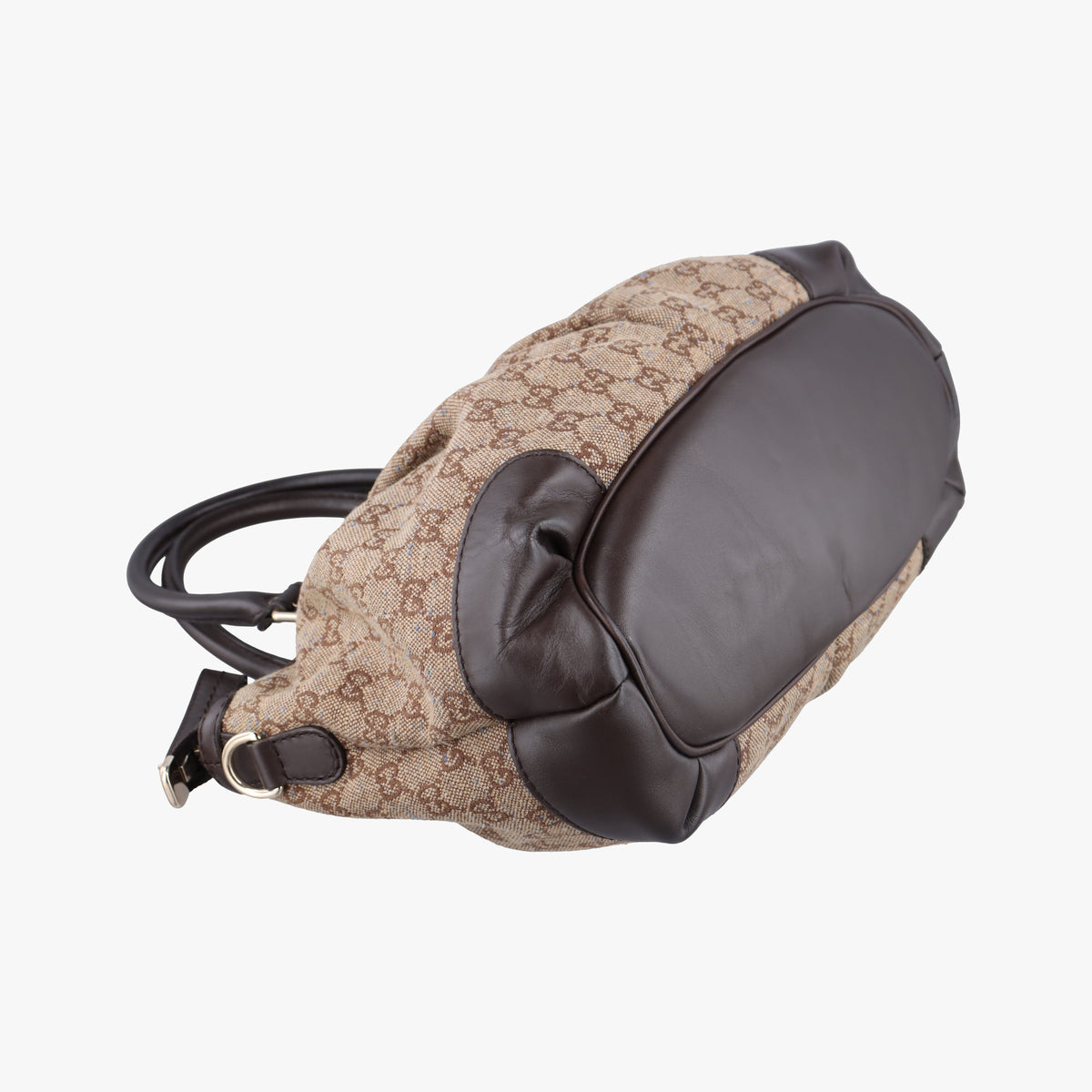 Pre-owned Gucci Sukey Beige×Brown canvas×leather 247902 handbag | stylenewstar
