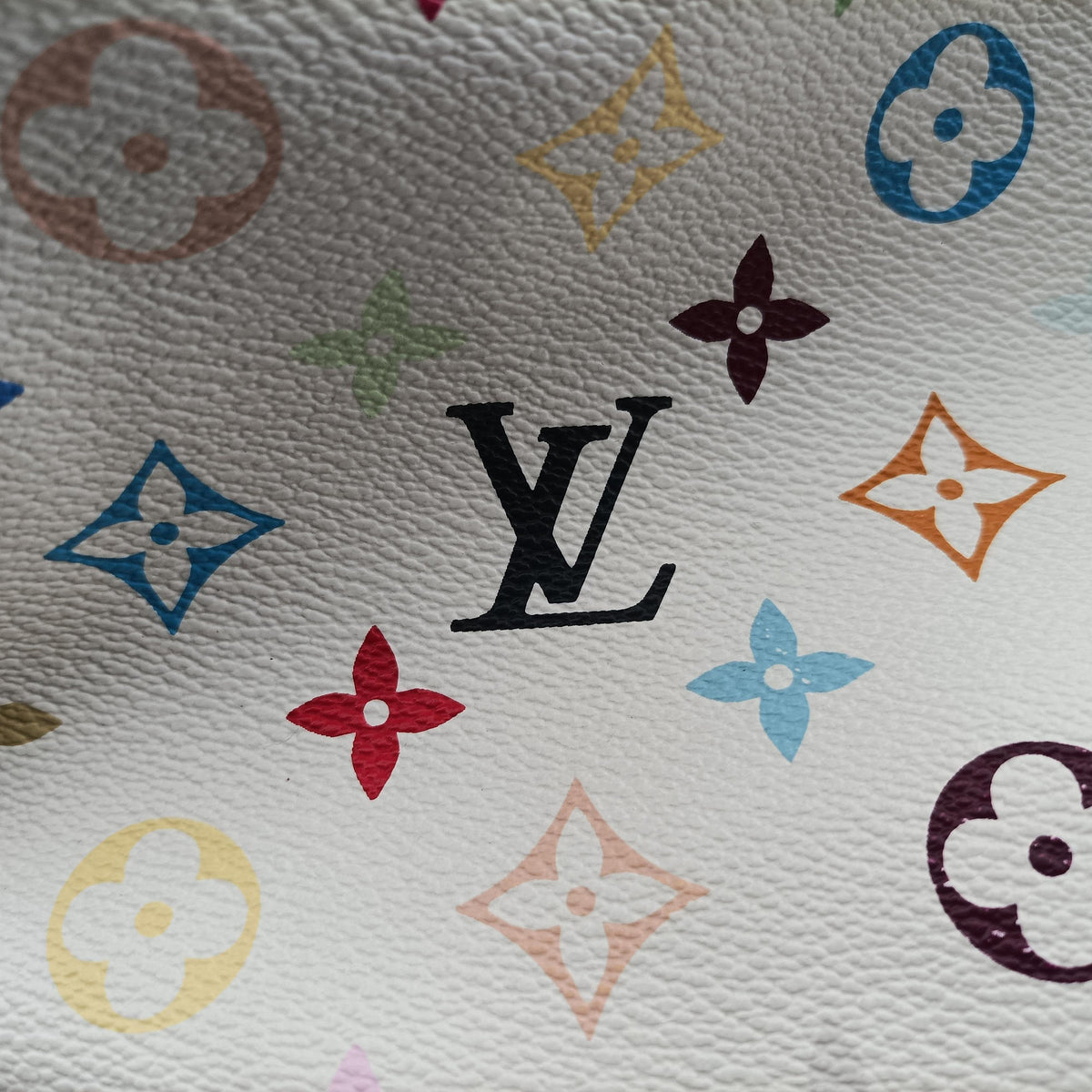 Pre-owned Louis Vuitton Petit Noe white Monogram Multicolor M42229 shoulderbag | stylenewstar