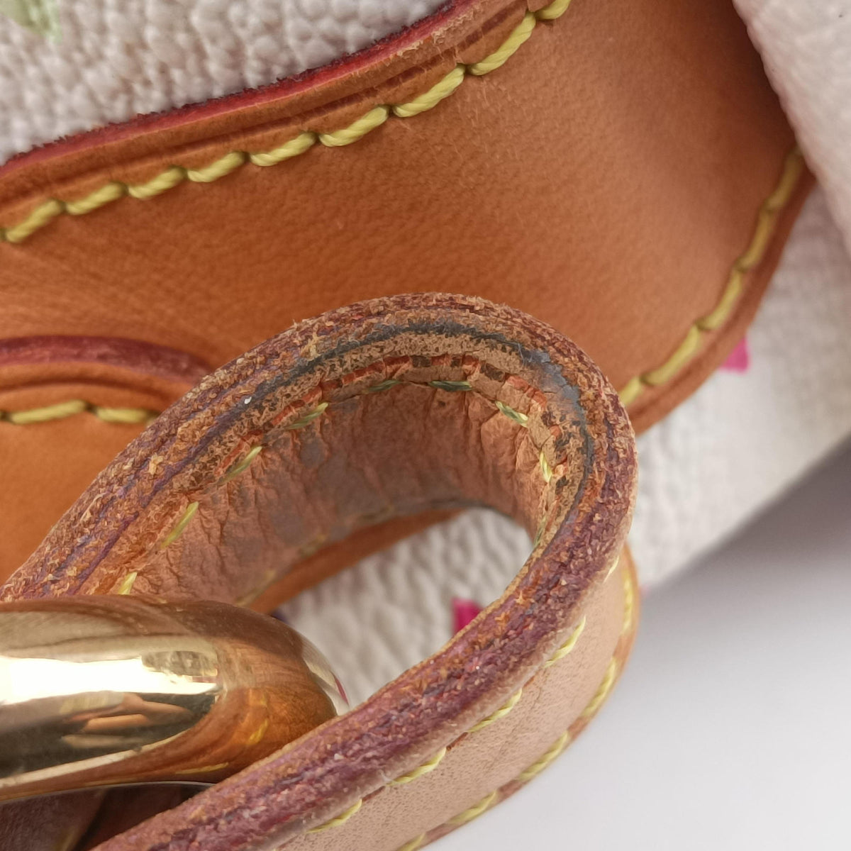 Pre-owned Louis Vuitton Petit Noe white Monogram Multicolor M42229 shoulderbag | stylenewstar