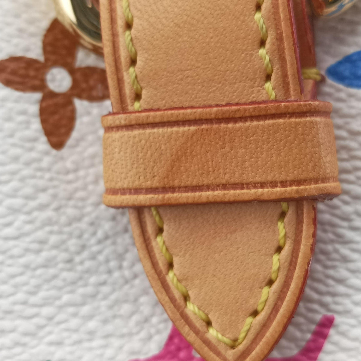 Pre-owned Louis Vuitton Petit Noe white Monogram Multicolor M42229 shoulderbag | stylenewstar