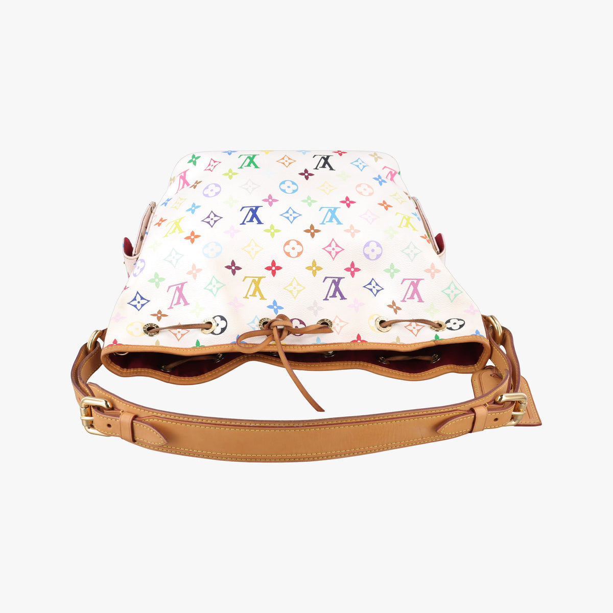 Pre-owned Louis Vuitton Petit Noe white Monogram Multicolor M42229 shoulderbag | stylenewstar