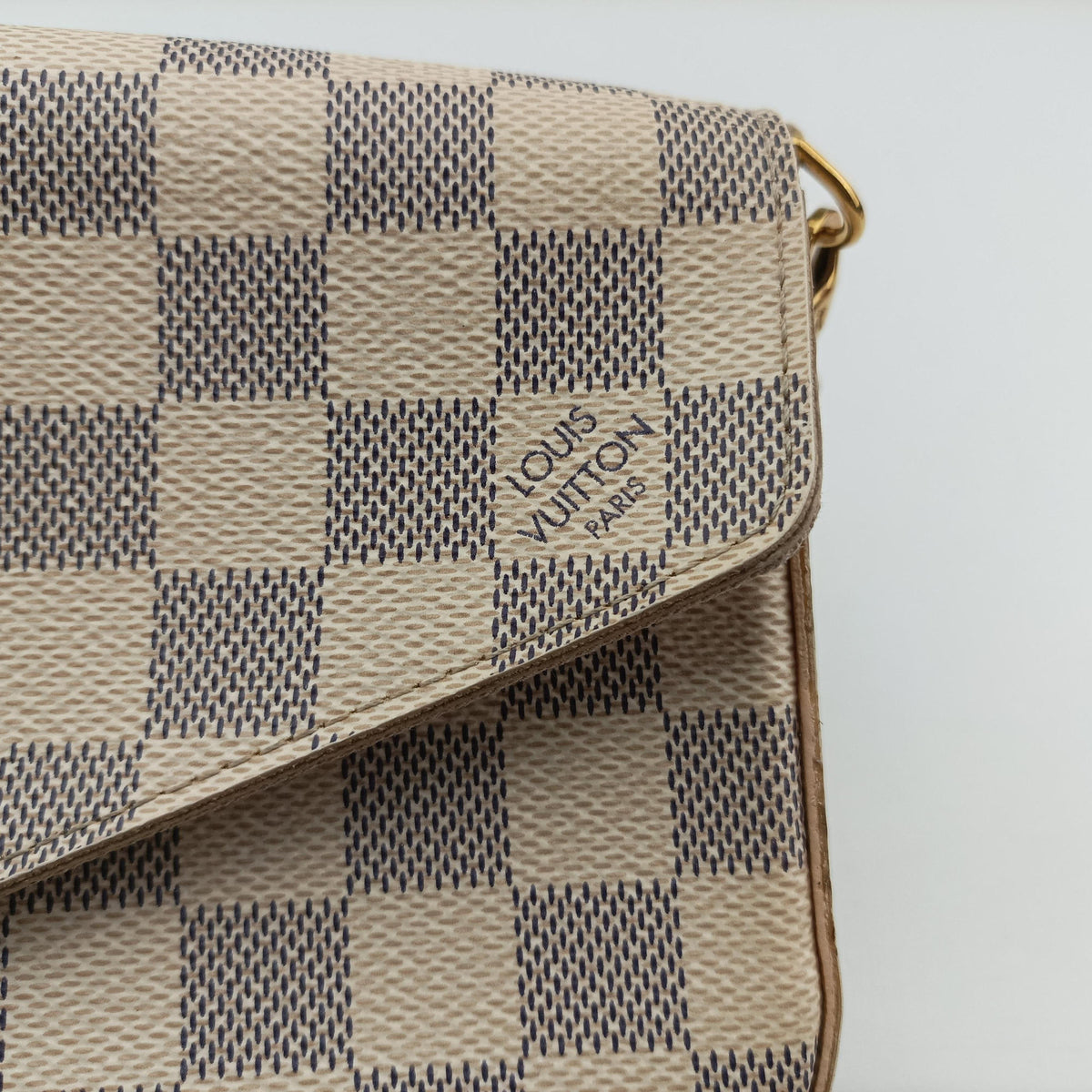 Pre-owned Louis Vuitton Pochette Felicie Azur Damier Canvas N63106 shoulderbag | stylenewstar
