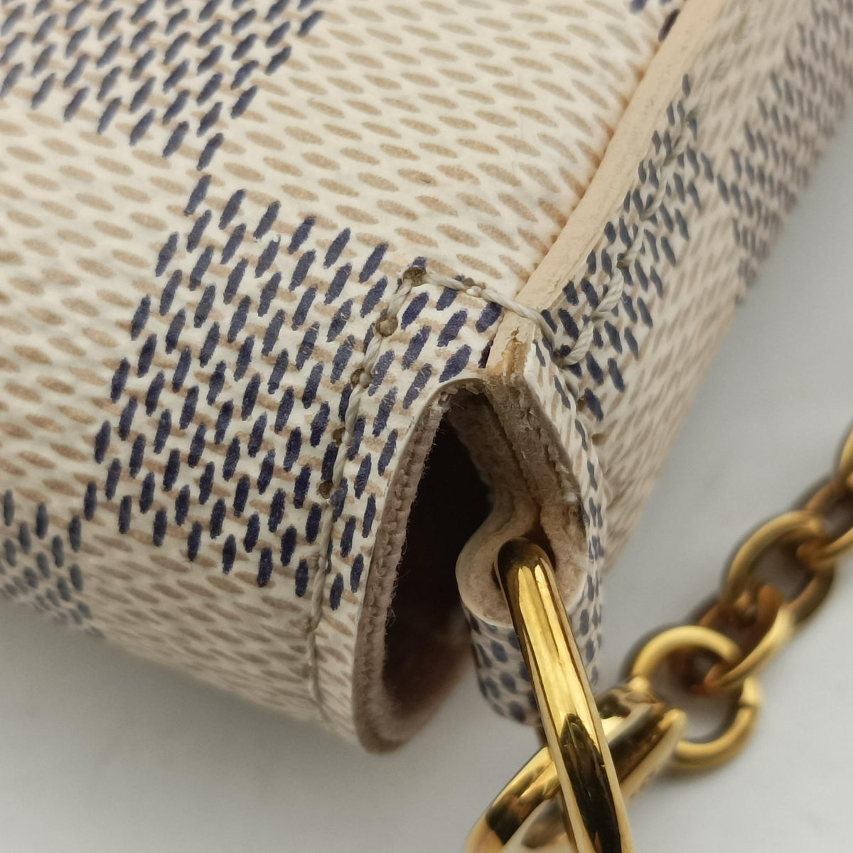 Pre-owned Louis Vuitton Pochette Felicie Azur Damier Canvas N63106 shoulderbag | stylenewstar