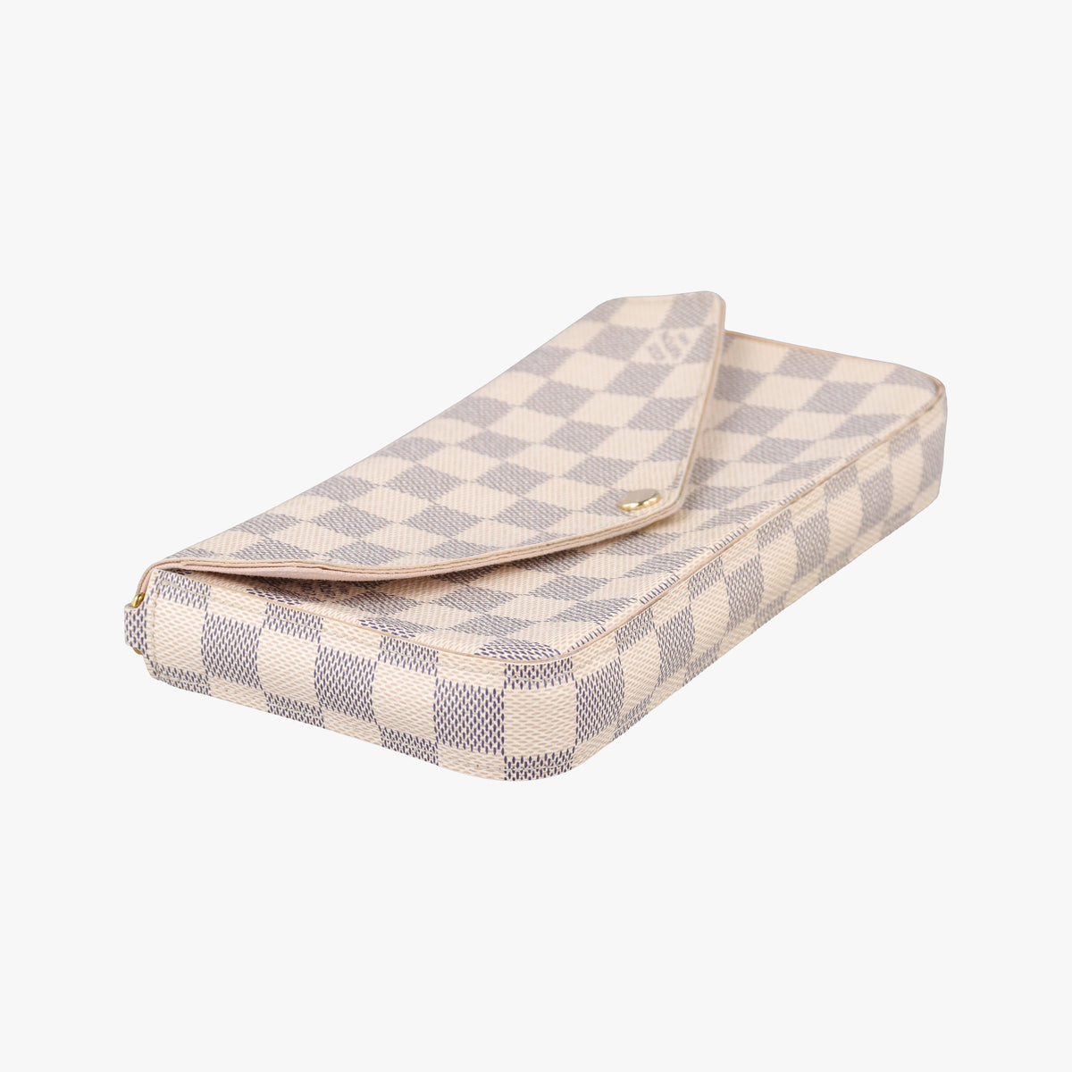 Pre-owned Louis Vuitton Pochette Felicie Azur Damier Canvas N63106 shoulderbag | stylenewstar
