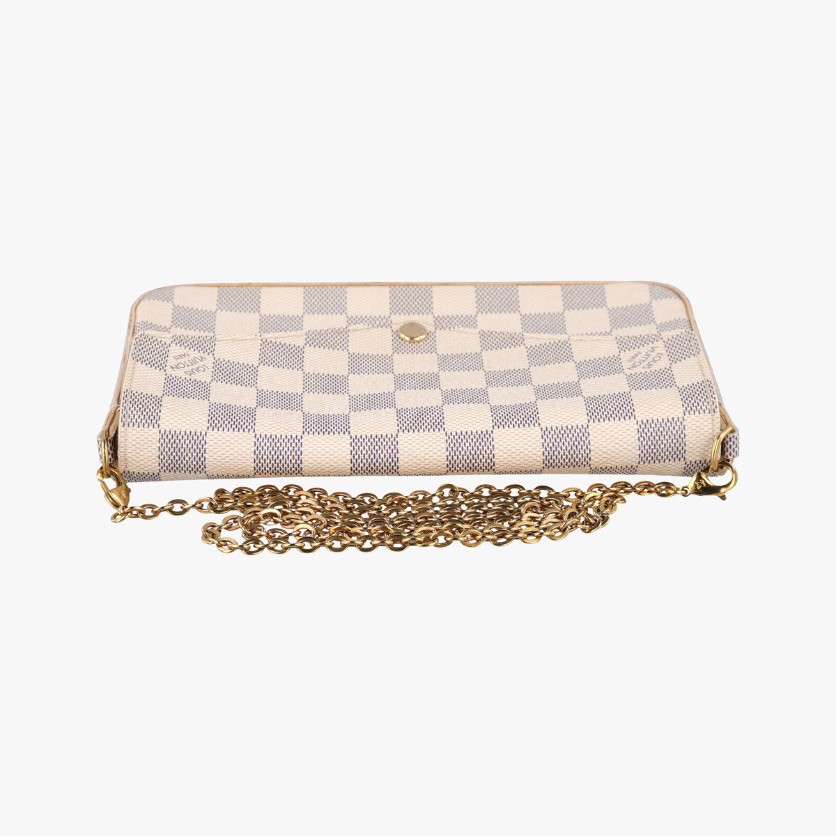 Pre-owned Louis Vuitton Pochette Felicie Azur Damier Canvas N63106 shoulderbag | stylenewstar