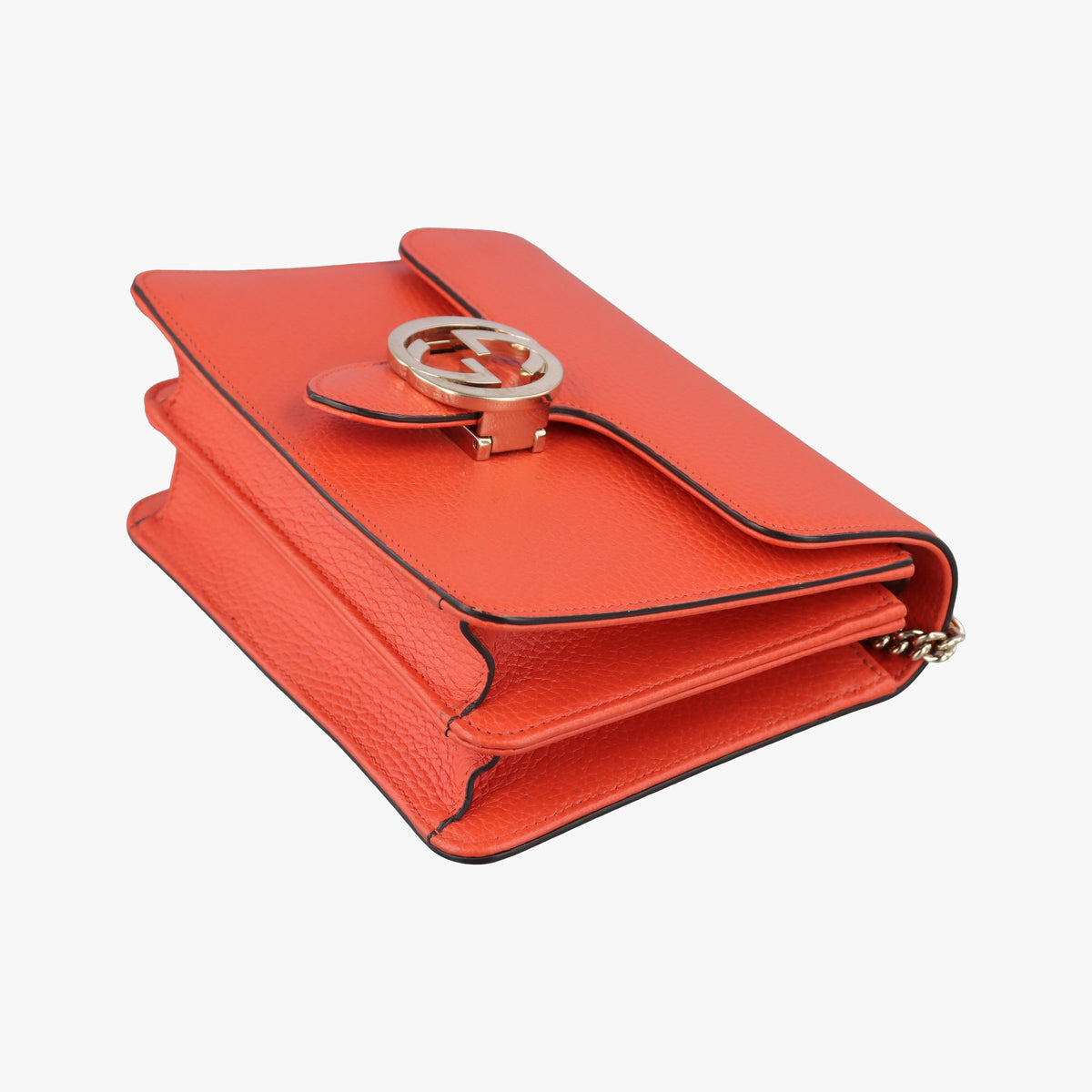 Vintage Gucci Interlocking G Orange Leather 510304 shoulderbag | stylenewstar