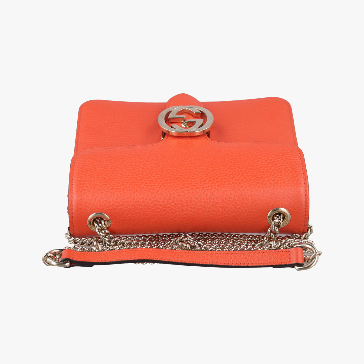 Vintage Gucci Interlocking G Orange Leather 510304 shoulderbag | stylenewstar