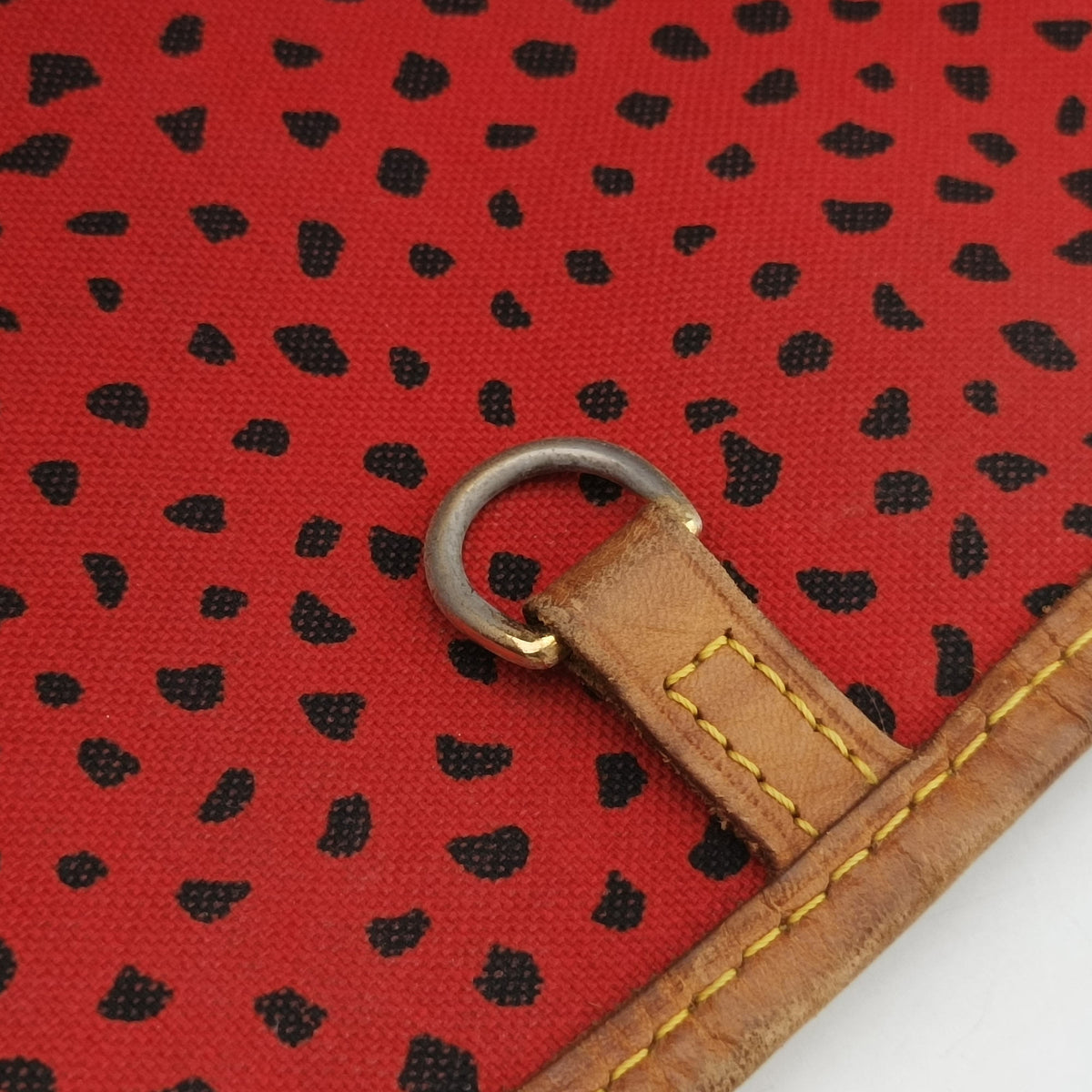 Pre-owned Louis Vuitton NEVERFULL MM Brown×Rouge Monogram Wave Dot M40686 shoulderbag | stylenewstar