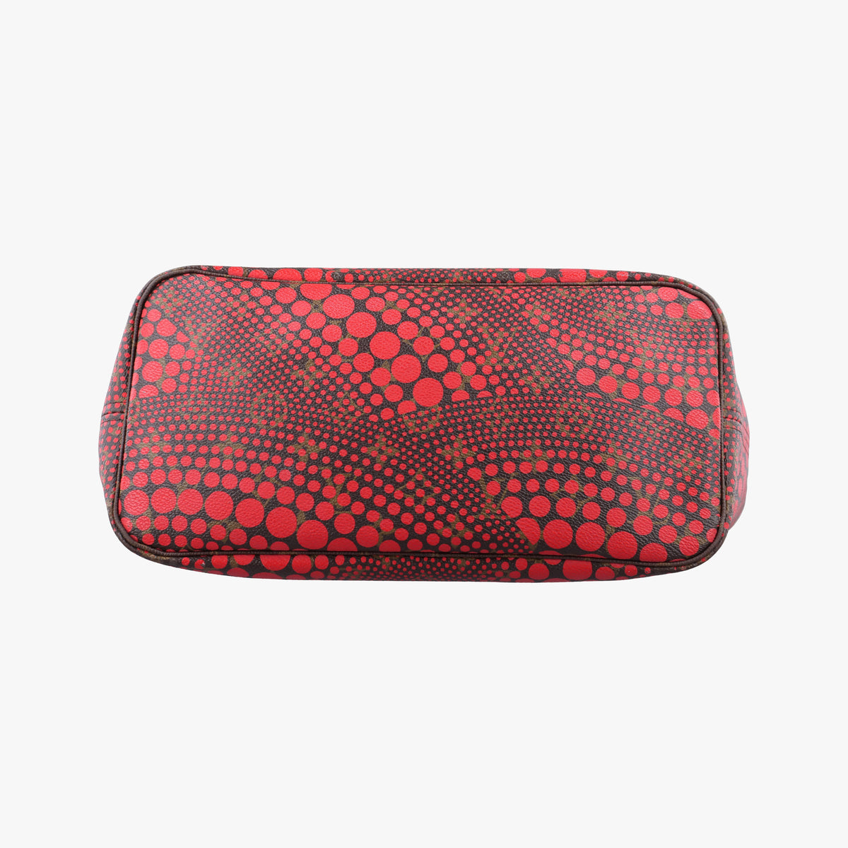 Pre-owned Louis Vuitton NEVERFULL MM Brown×Rouge Monogram Wave Dot M40686 shoulderbag | stylenewstar
