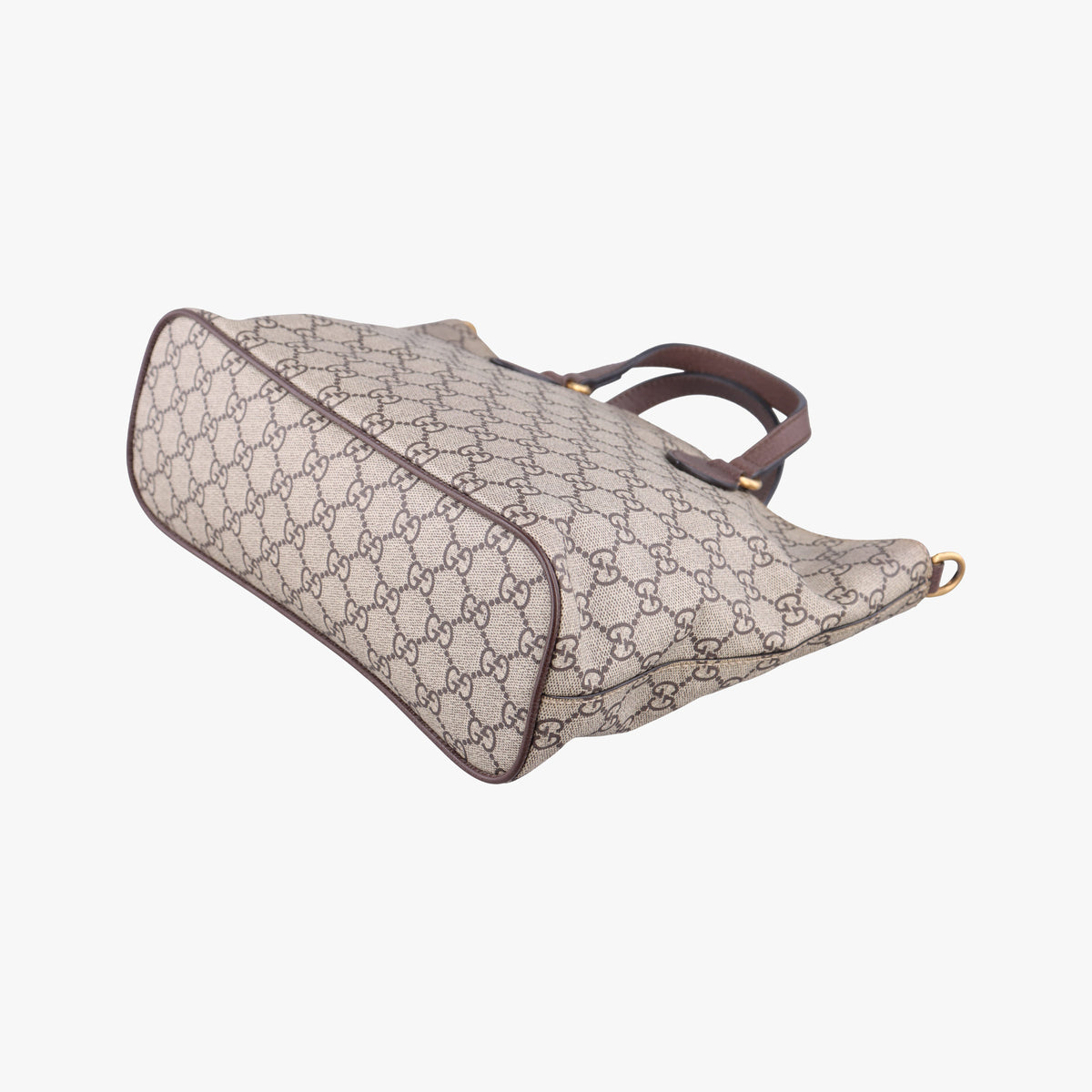 Pre-owned Gucci GG Supreme Bosco PATCHED beige×Multicolour PVC coated canvas×Leather 473887 shoulderbag | stylenewstar