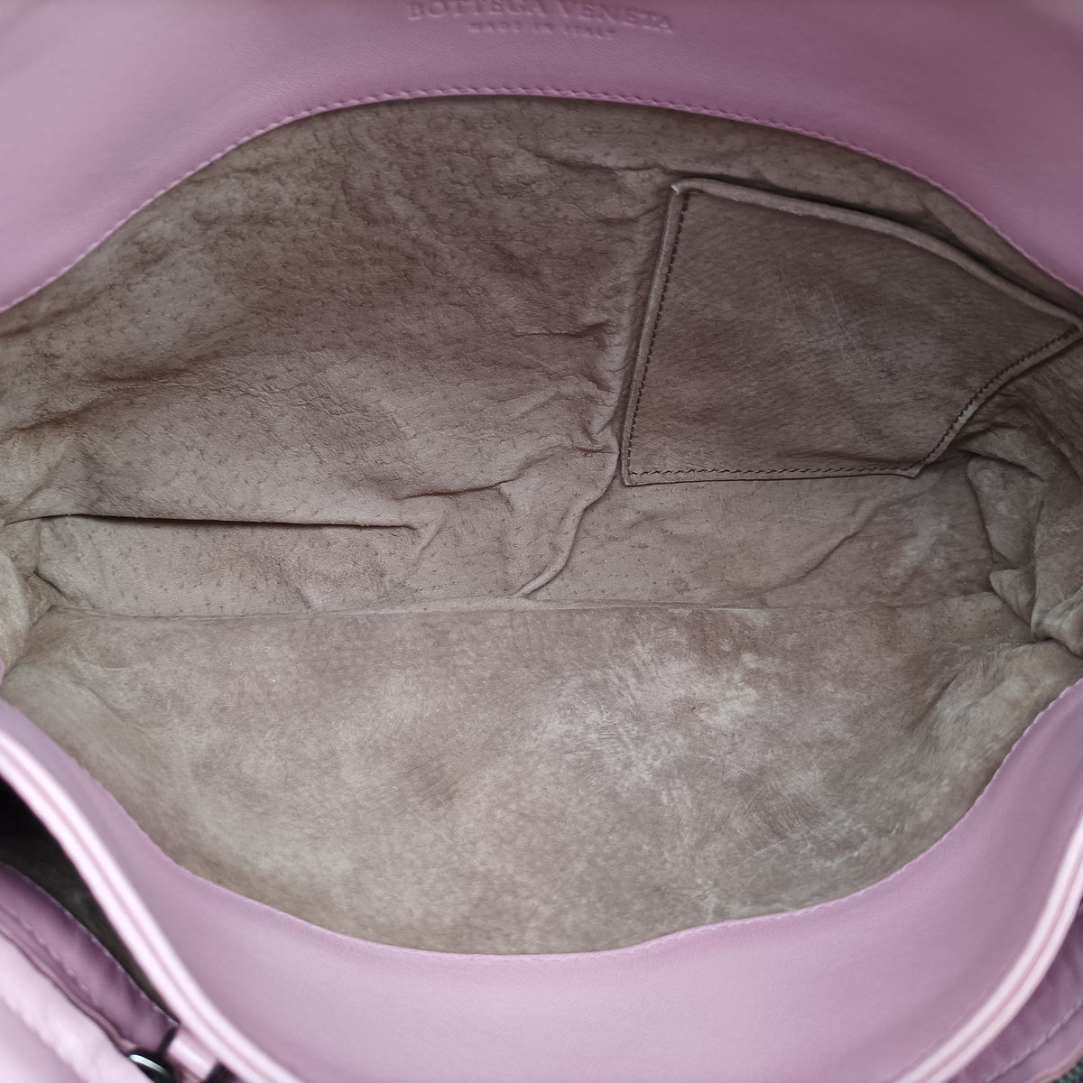 Pre-owned Bottega Veneta Intrecciato Olimpia Pink lambskin  shoulderbag | stylenewstar
