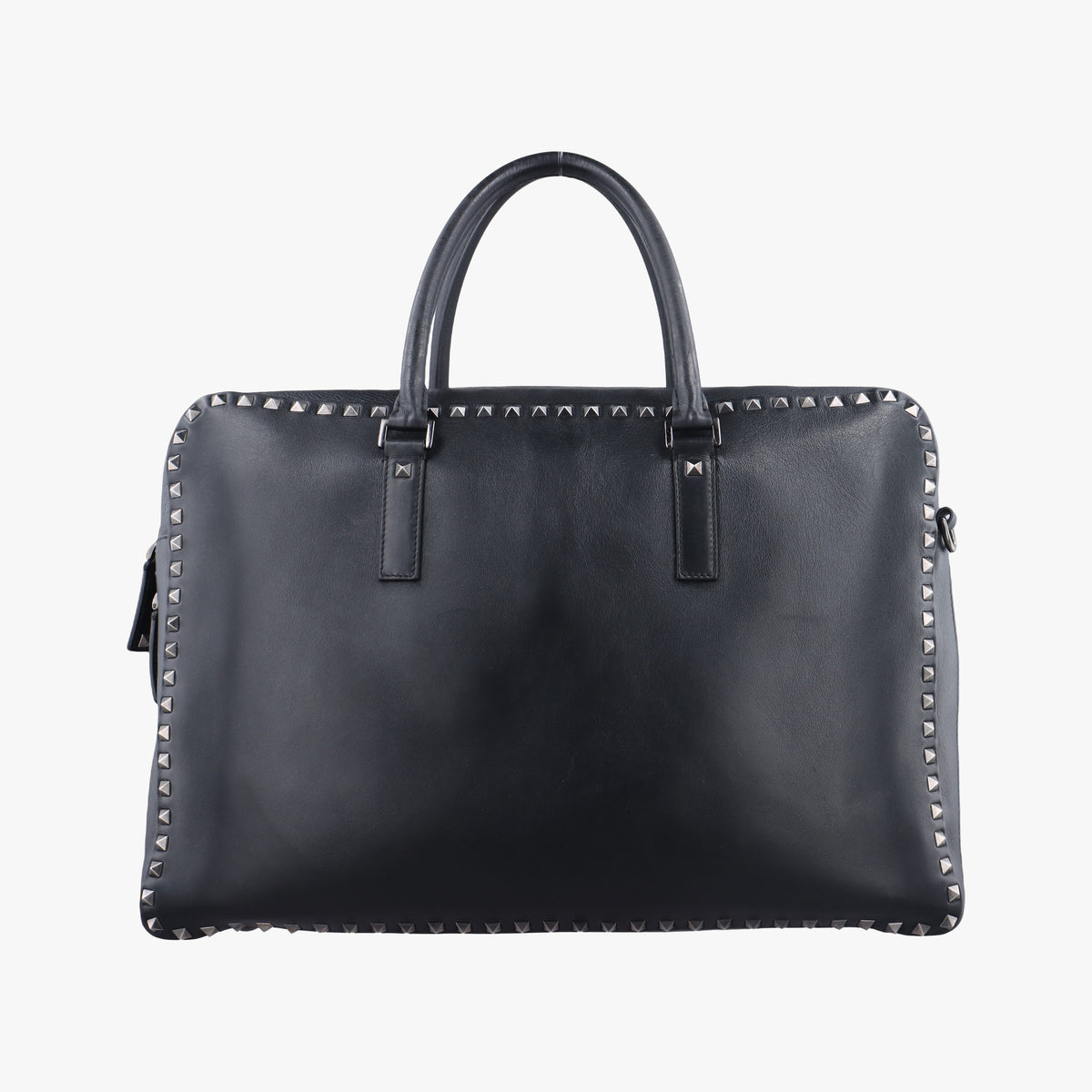 Pre-owned Valentino Rockstud Black Leather  handbag | stylenewstar