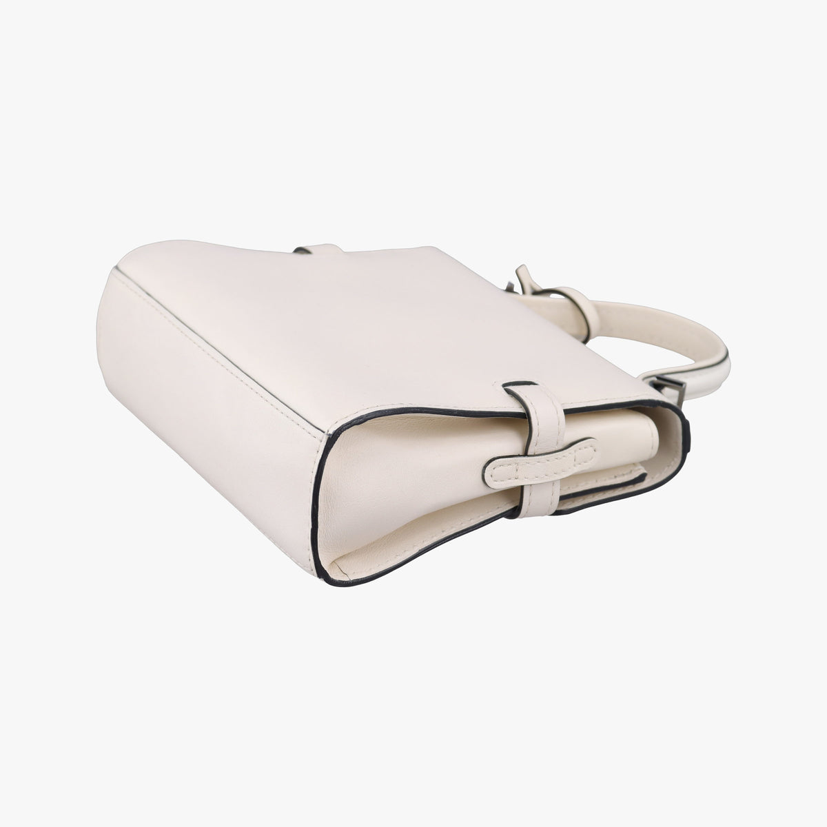 Pre-owned Delvaux Tampete White Leather  shoulderbag | stylenewstar
