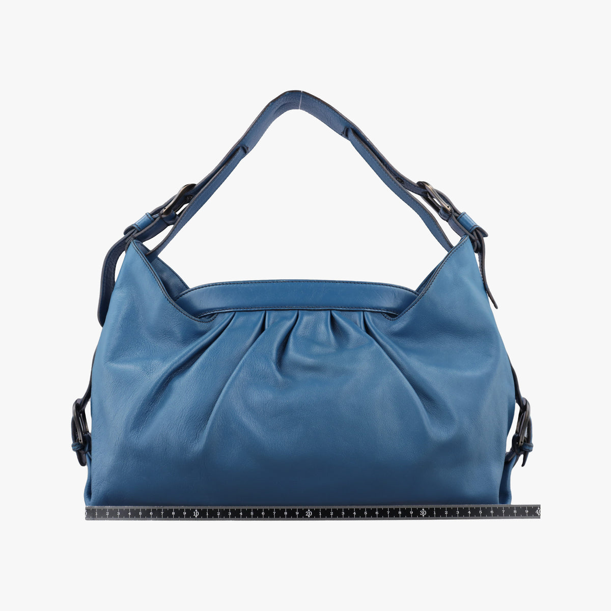 Pre-owned Fendi Toile de Cuir Blue Leather 8BR579 shoulderbag | stylenewstar