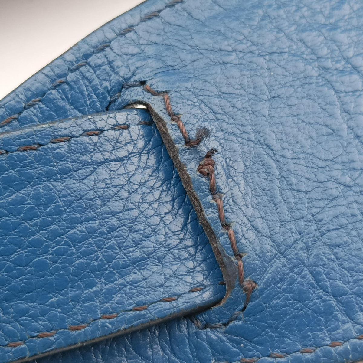 Pre-owned Fendi Toile de Cuir Blue Leather 8BR579 shoulderbag | stylenewstar