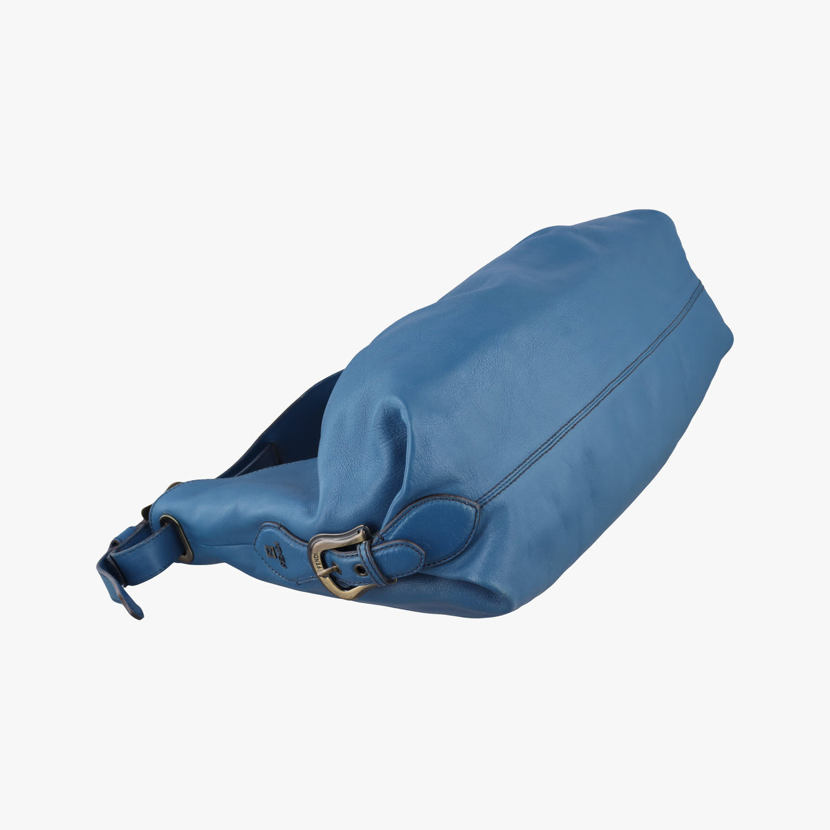 Pre-owned Fendi Toile de Cuir Blue Leather 8BR579 shoulderbag | stylenewstar