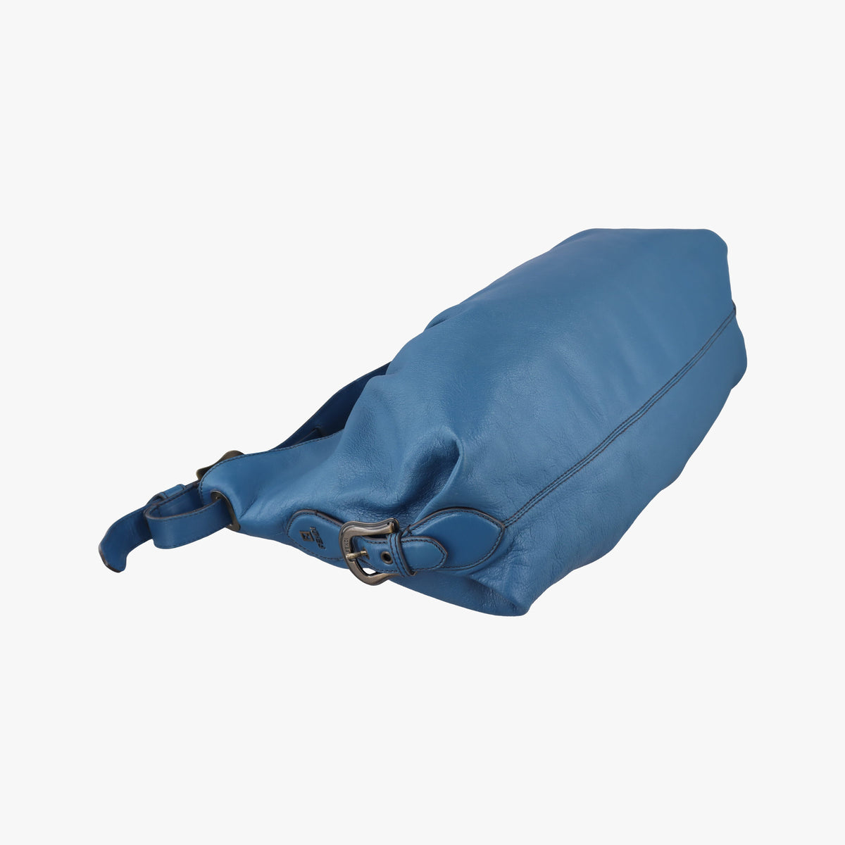 Pre-owned Fendi Toile de Cuir Blue Leather 8BR579 shoulderbag | stylenewstar