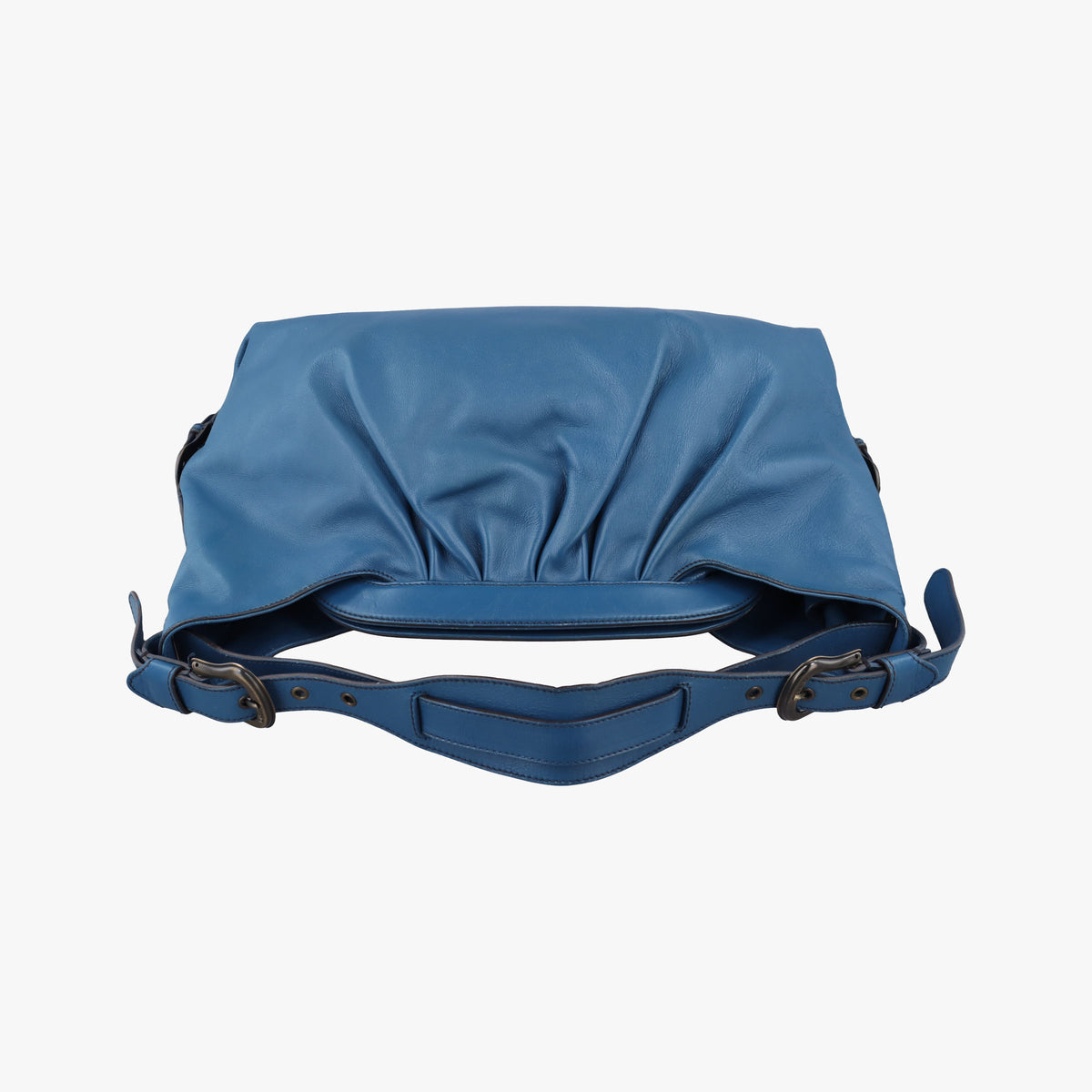 Pre-owned Fendi Toile de Cuir Blue Leather 8BR579 shoulderbag | stylenewstar
