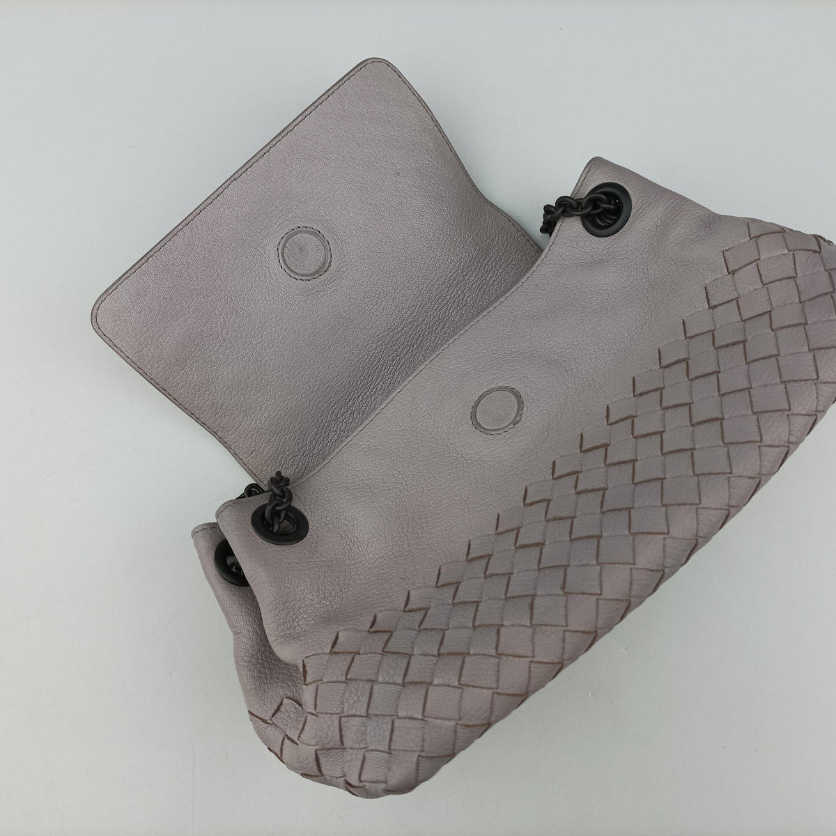 Vintage Bottega Veneta Intrecciato Light purple lambskin  shoulderbag | stylenewstar