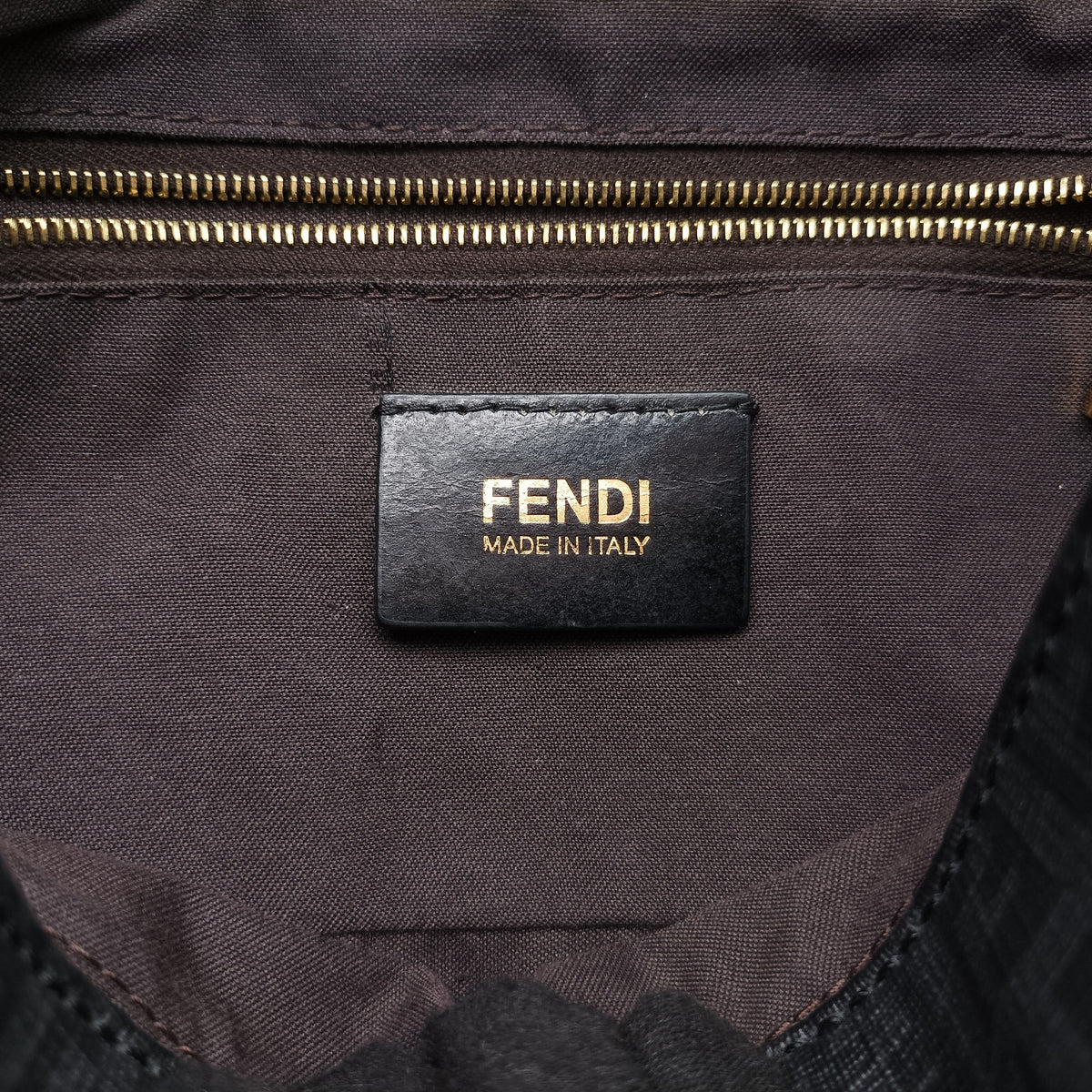 Secondhand Fendi Zucchino Baguette Black PVC Coated Canvas 8BR003 shoulderbag | stylenewstar