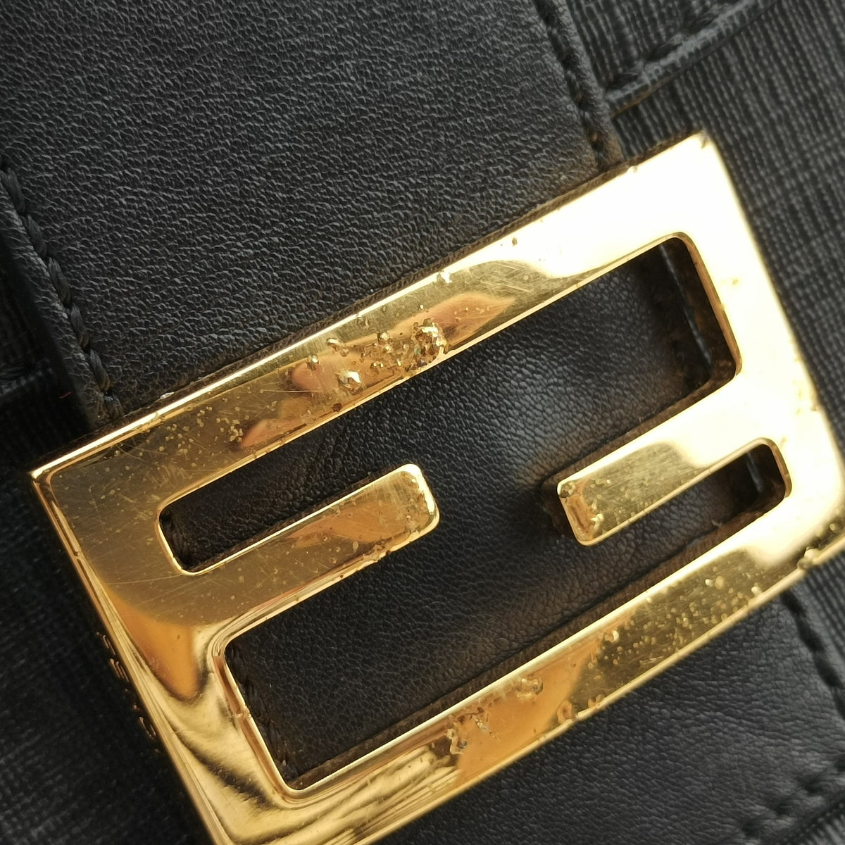 Secondhand Fendi Zucchino Baguette Black PVC Coated Canvas 8BR003 shoulderbag | stylenewstar