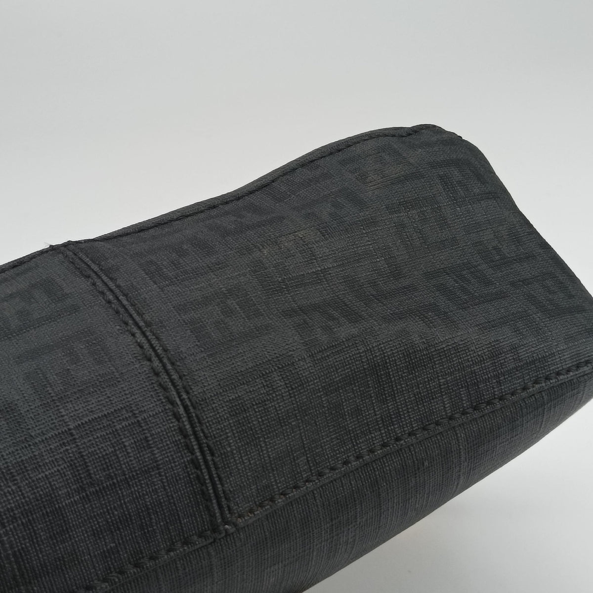 Secondhand Fendi Zucchino Baguette Black PVC Coated Canvas 8BR003 shoulderbag | stylenewstar