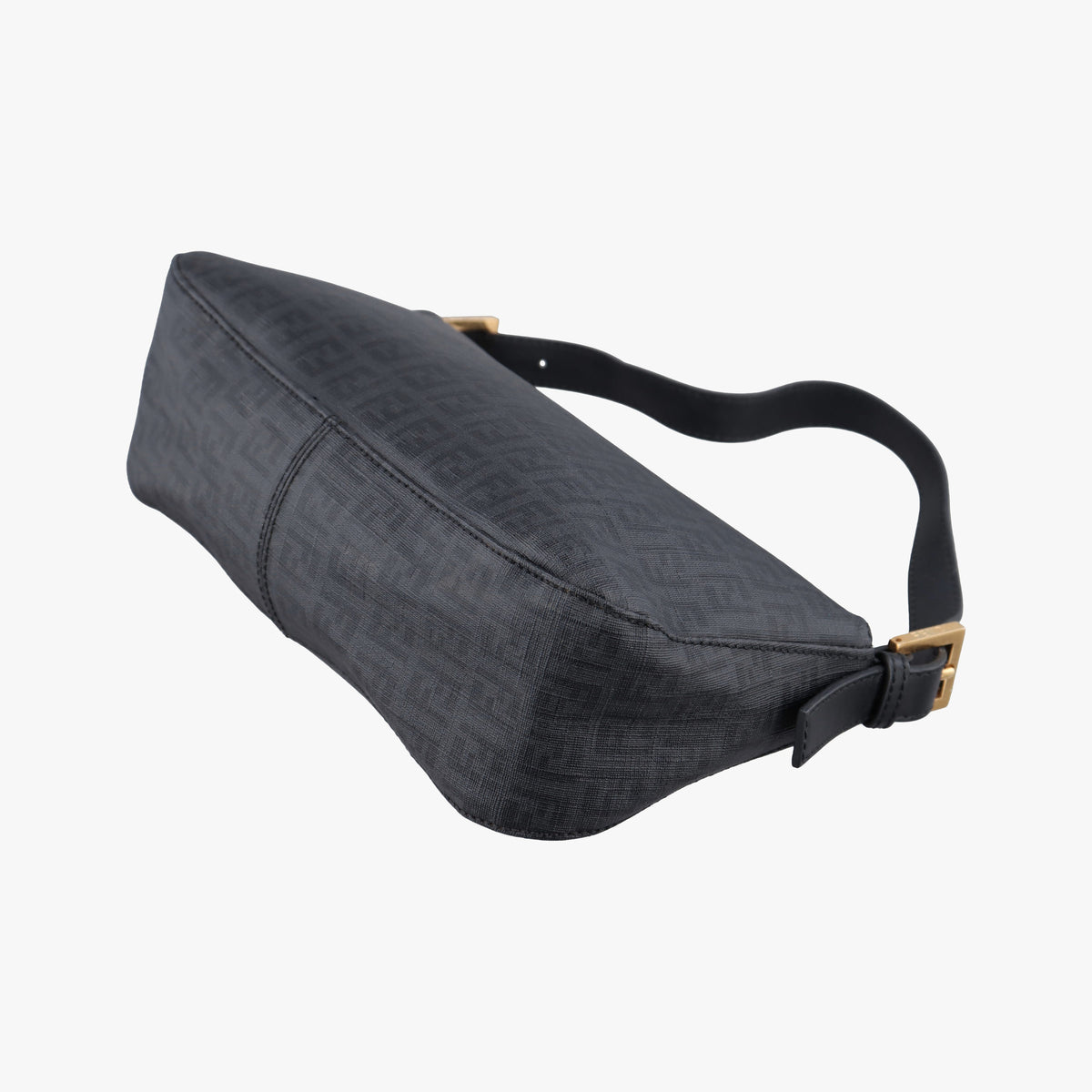 Secondhand Fendi Zucchino Baguette Black PVC Coated Canvas 8BR003 shoulderbag | stylenewstar
